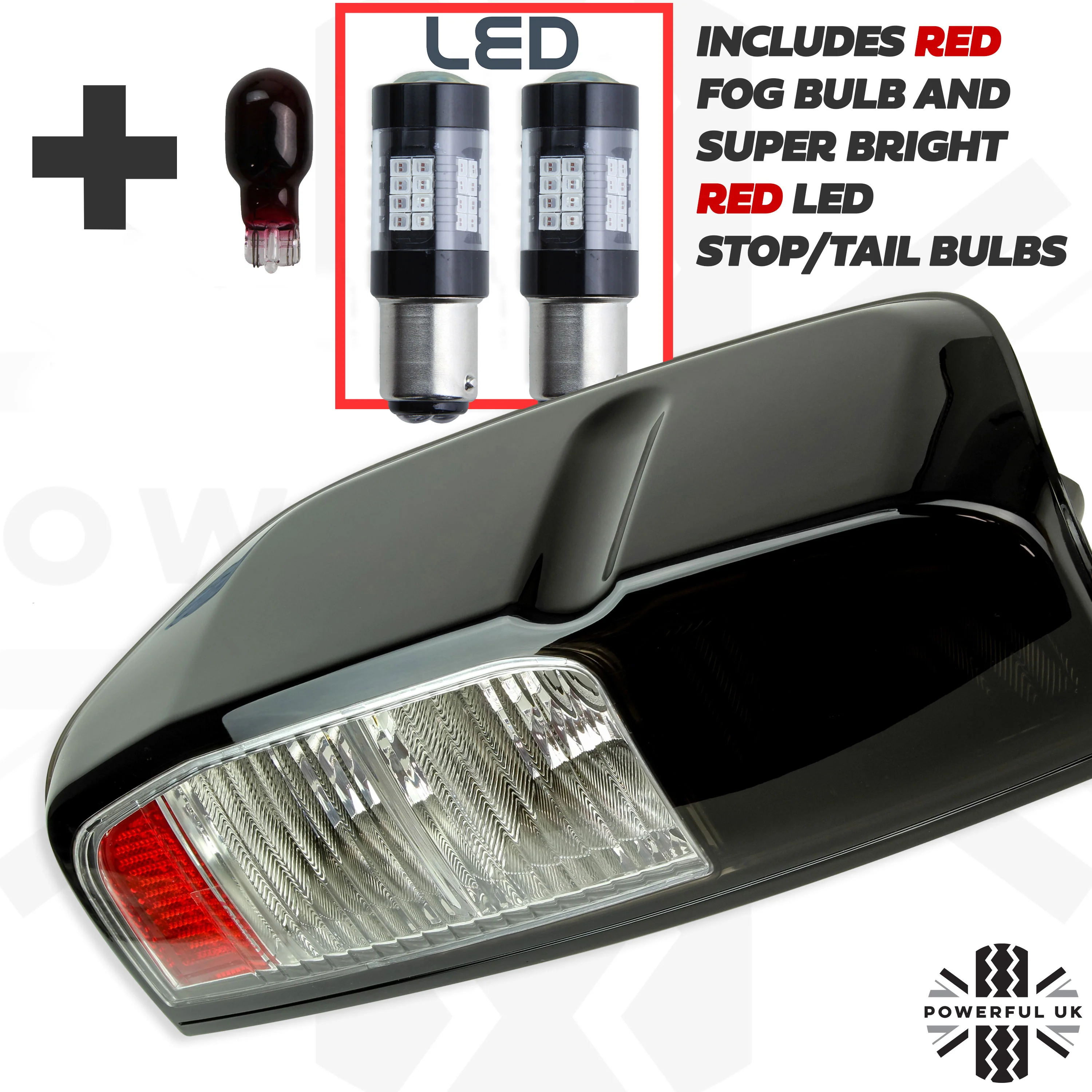 Dark Smoked Rear Lights for Nissan Navara D40 - Image 4