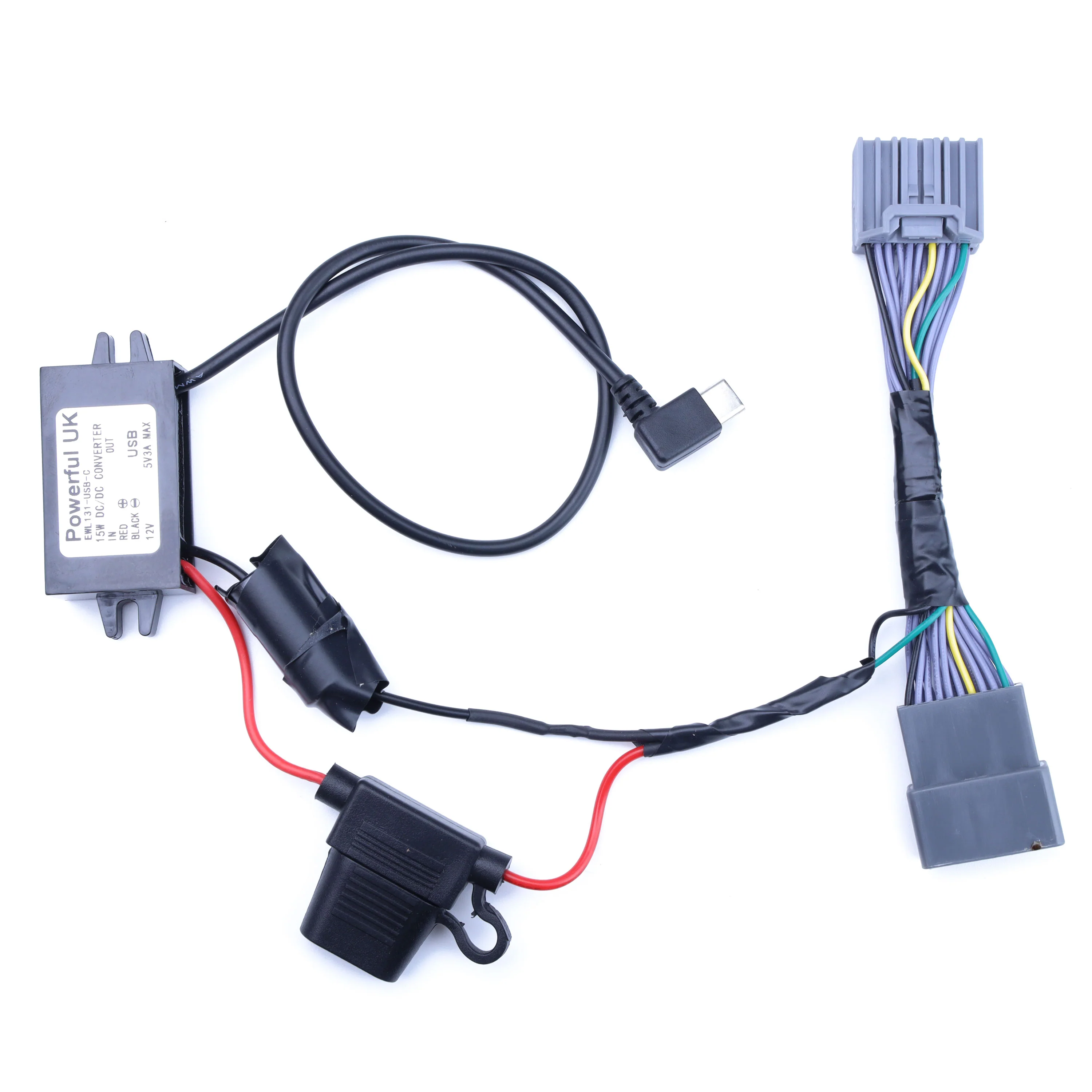 Dash Cam Hardwire Kit For Jaguar XF with EARLY overhead console - USB-C - Image 2