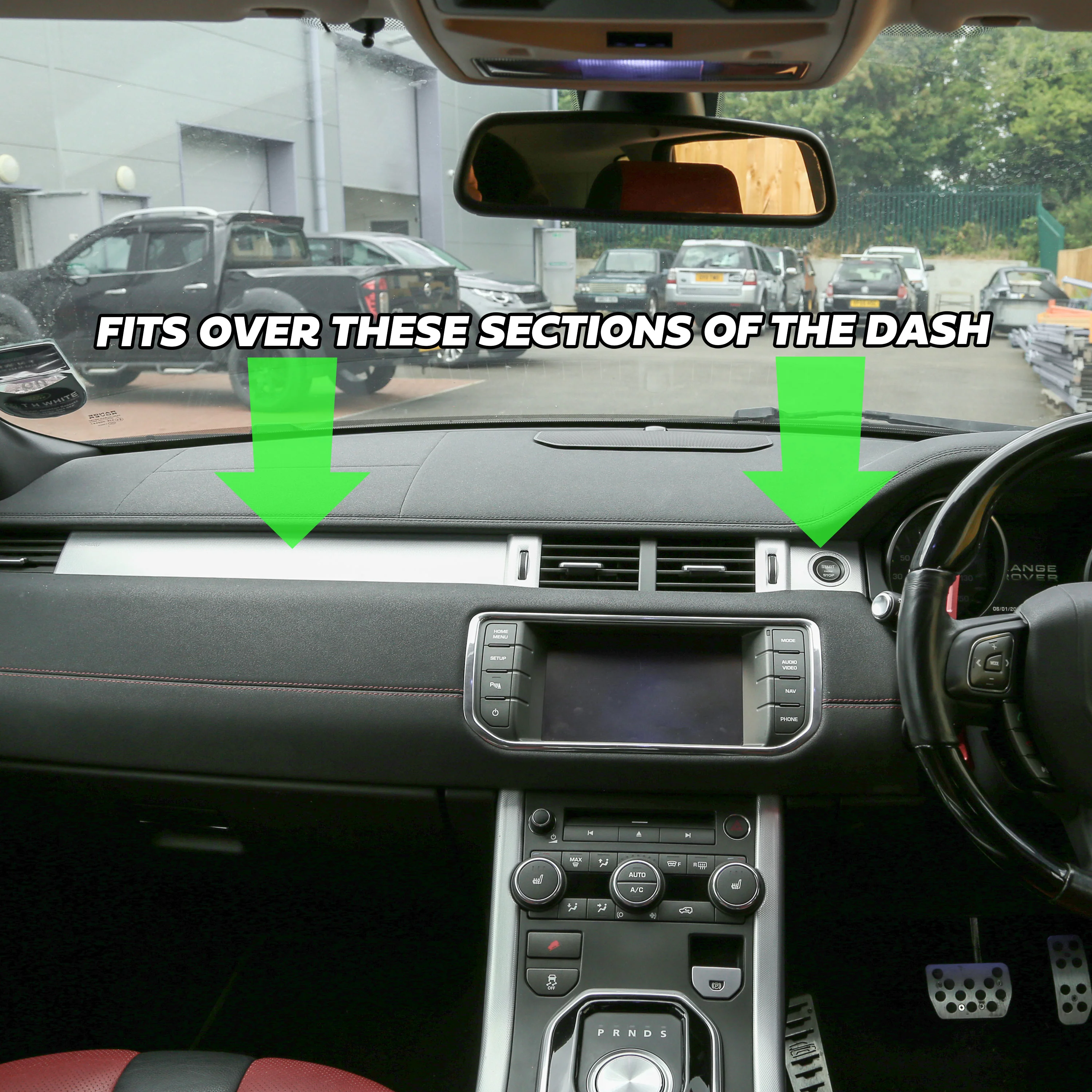 Matte Black Dash Insert Kit for Range Rover Evoque (2011-18) - RHD - Image 9