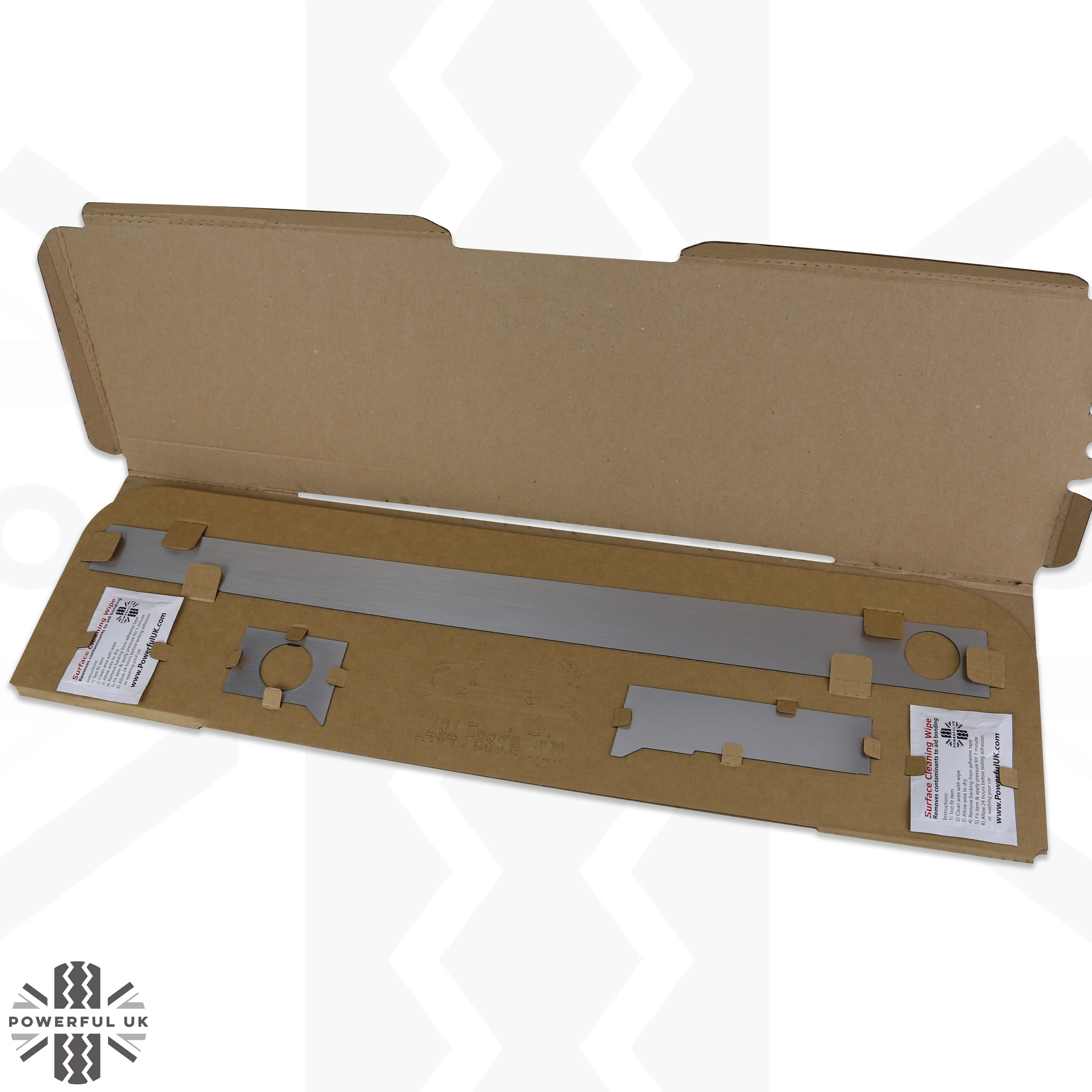 Dash Insert Kit - Range Rover Sport L494 (RHD) - Brushed Aluminium RHD - Image 5