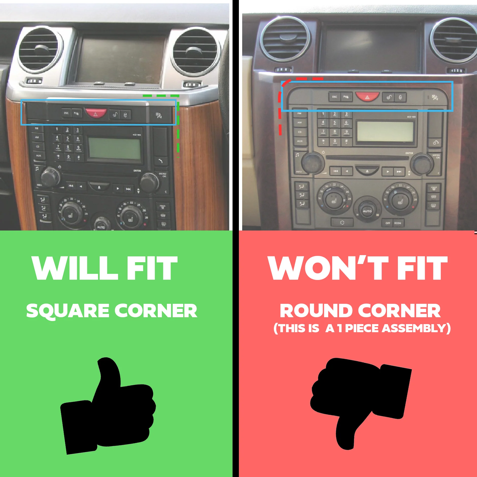 Dash Pillar in Black Piano for Land Rover Discovery 3 - Left - Image 7
