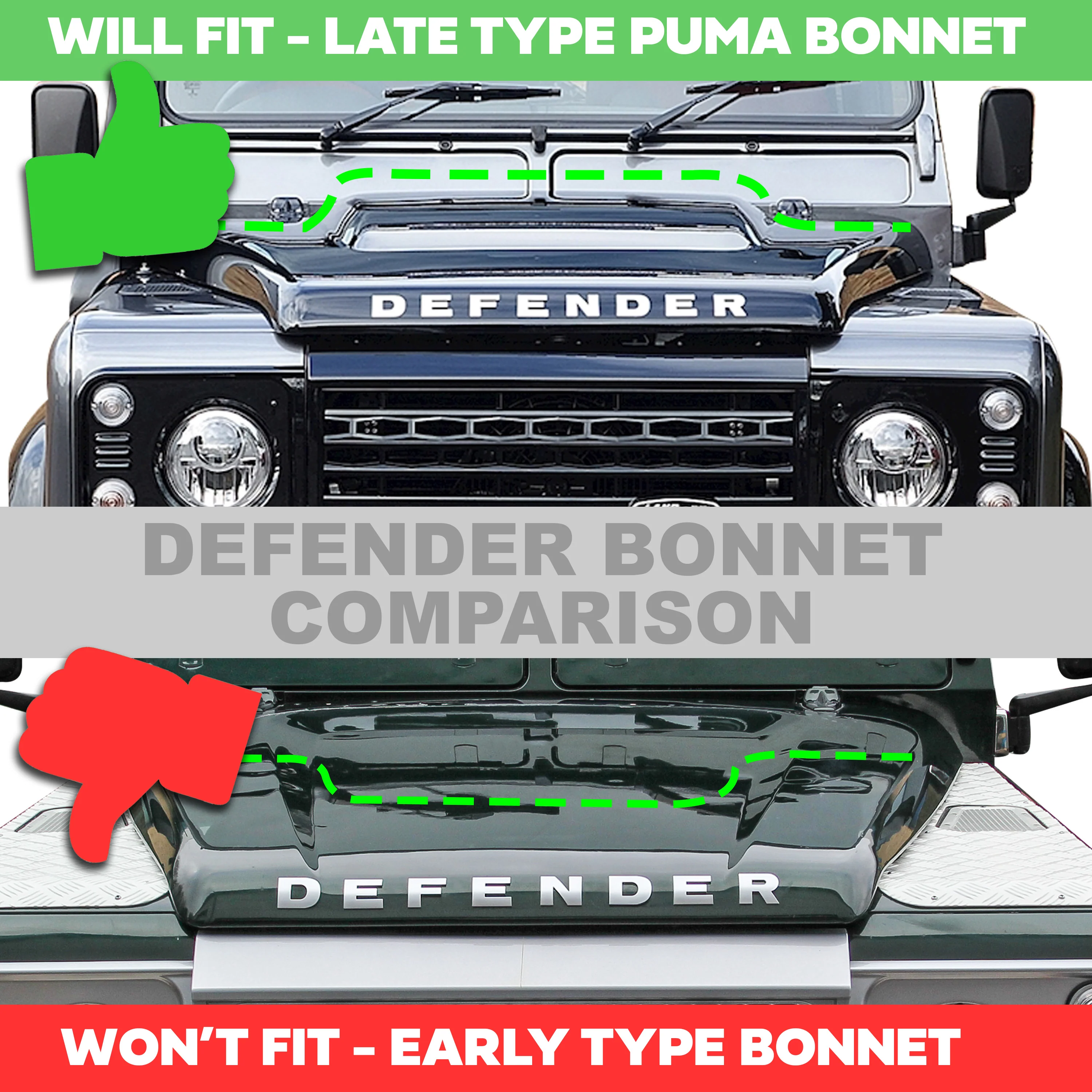 Decal Set for Puma Bonnet for Land Rover Defender - Image 4
