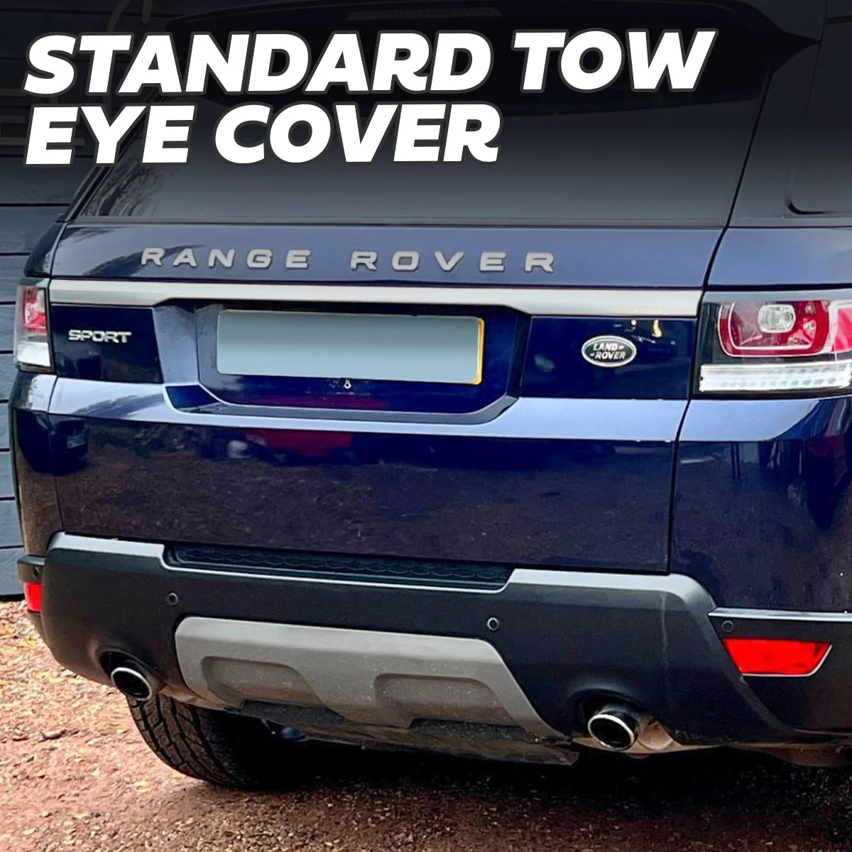 Diffuser Style Rear Tow Eye Cover for Range Rover Sport L494 2014-17 - Image 8