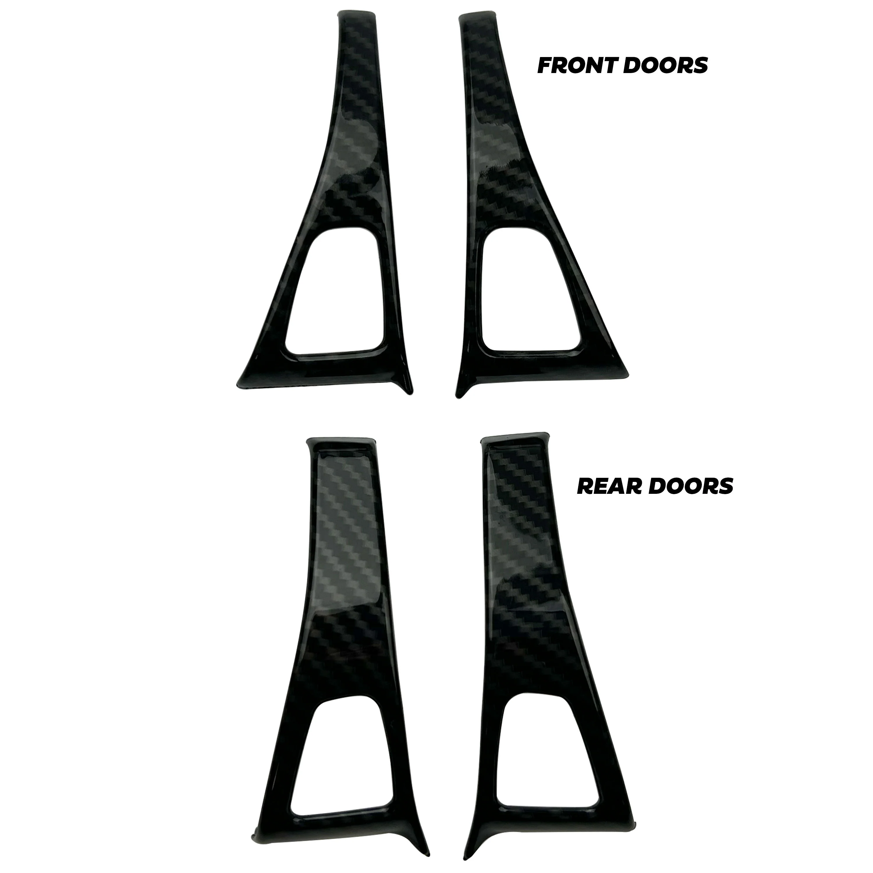 Door Button Surrounds Trim in Carbon Fibre for Tesla Model 3 - Image 3