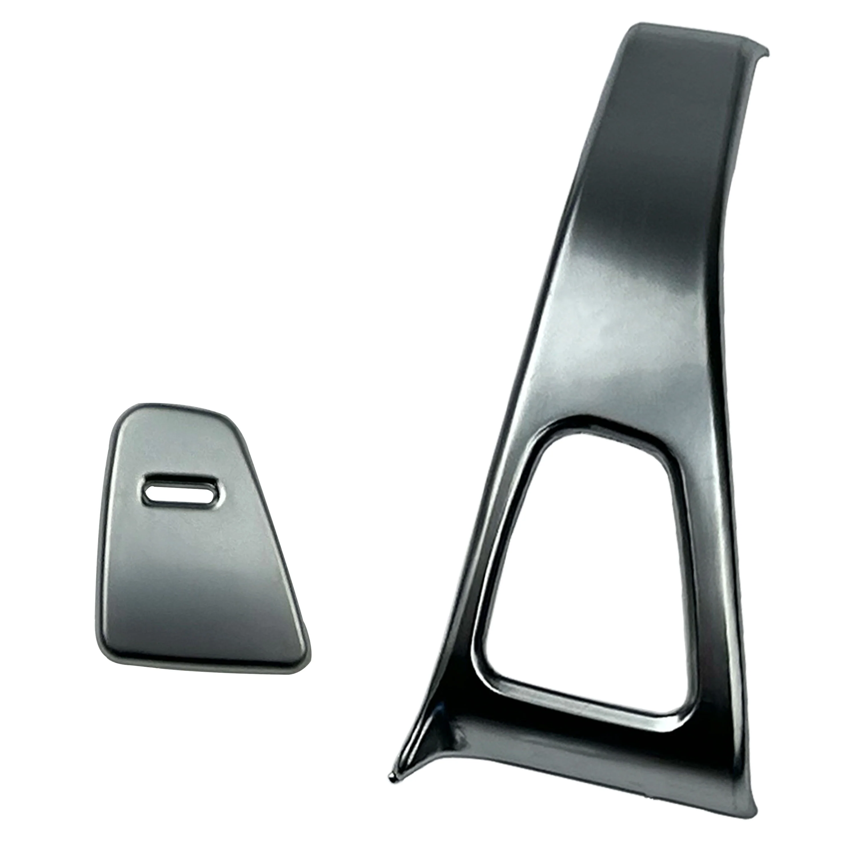 Door Button Surrounds Trim in Silver for Tesla Model 3 - Image 5