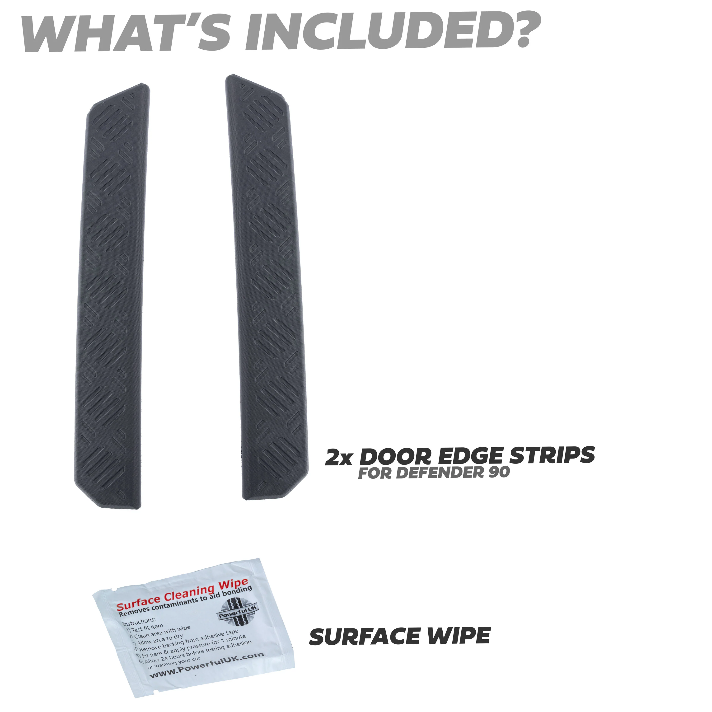 Door Edge Protection Strips for Land Rover Defender L663 90 - Image 6