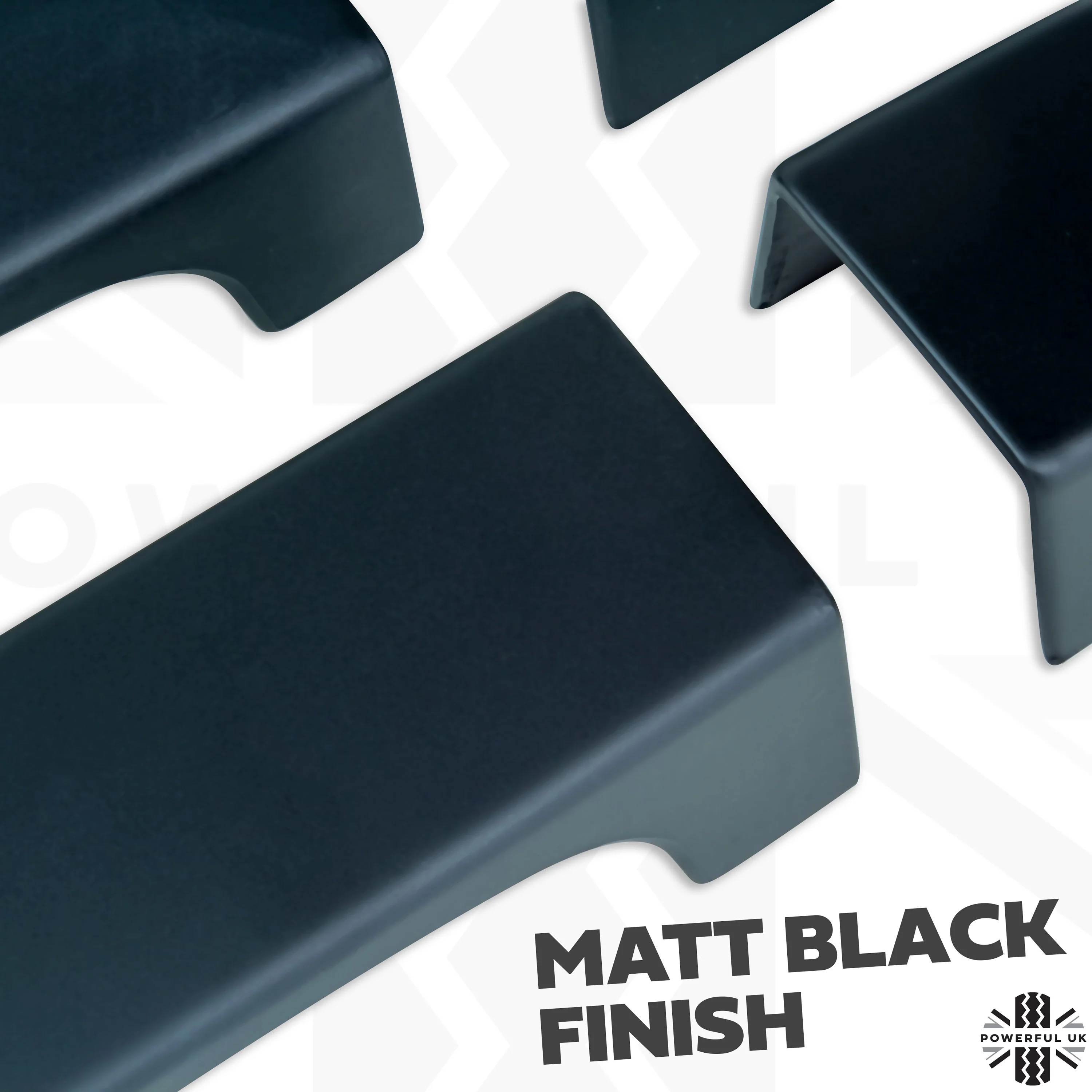 Door Handle Covers (8pc) for Range Rover L322   - Matt Black - Image 5