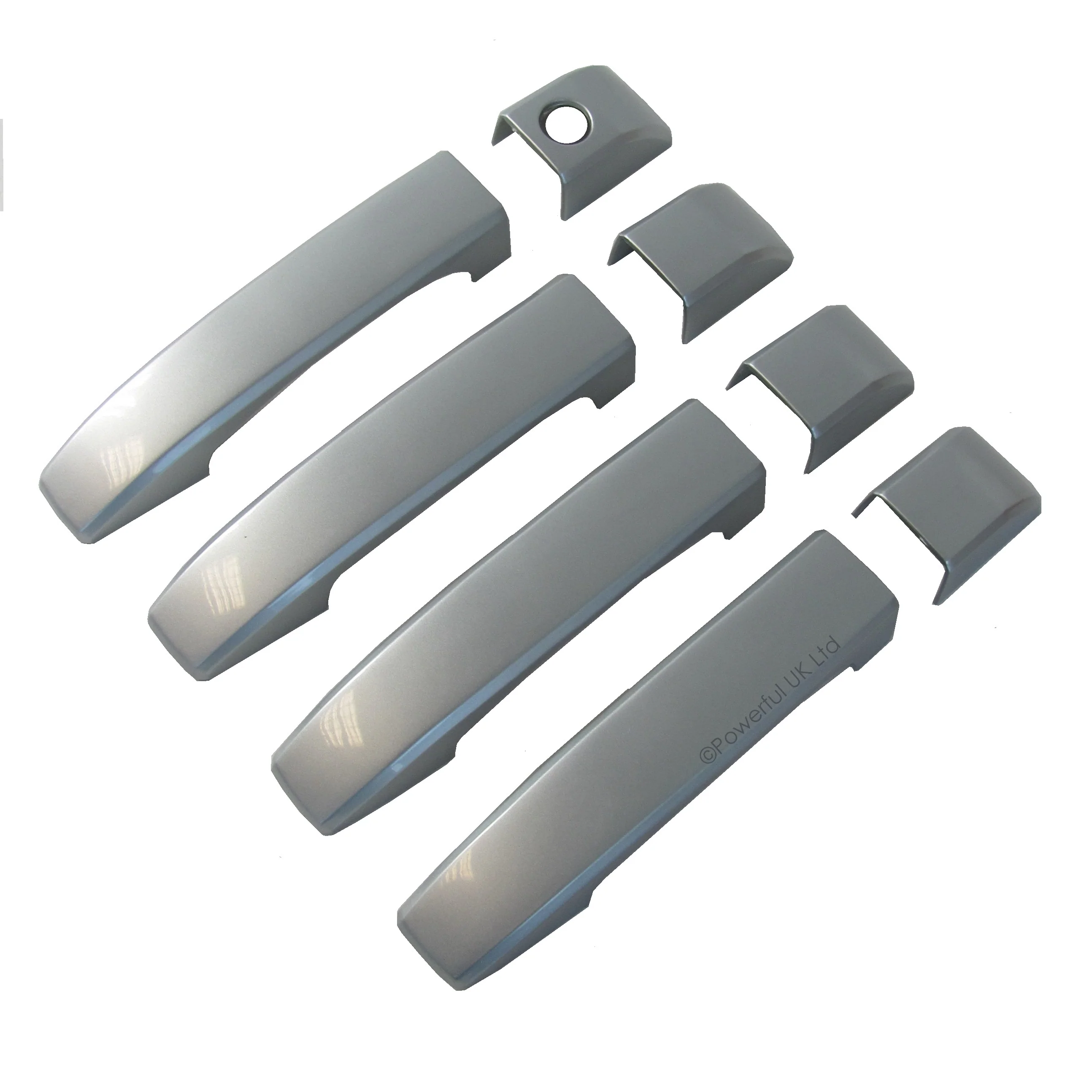 Door Handle Covers (8pc) for Range Rover L322 - Zambezi Silver