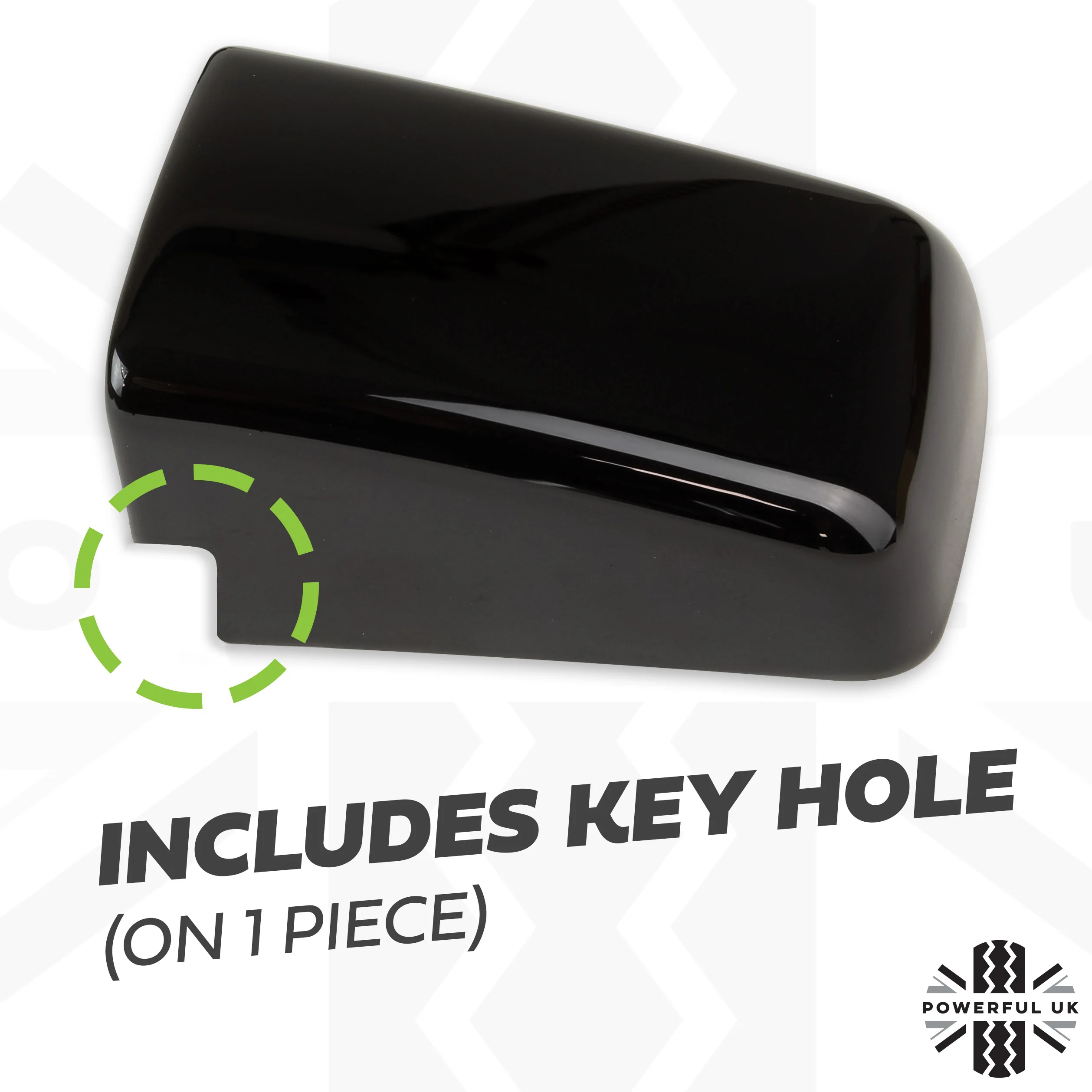 Door Handle Covers for Land Rover Discovery 3 fitted with 1 pc Handles  - Gloss Black - Image 5