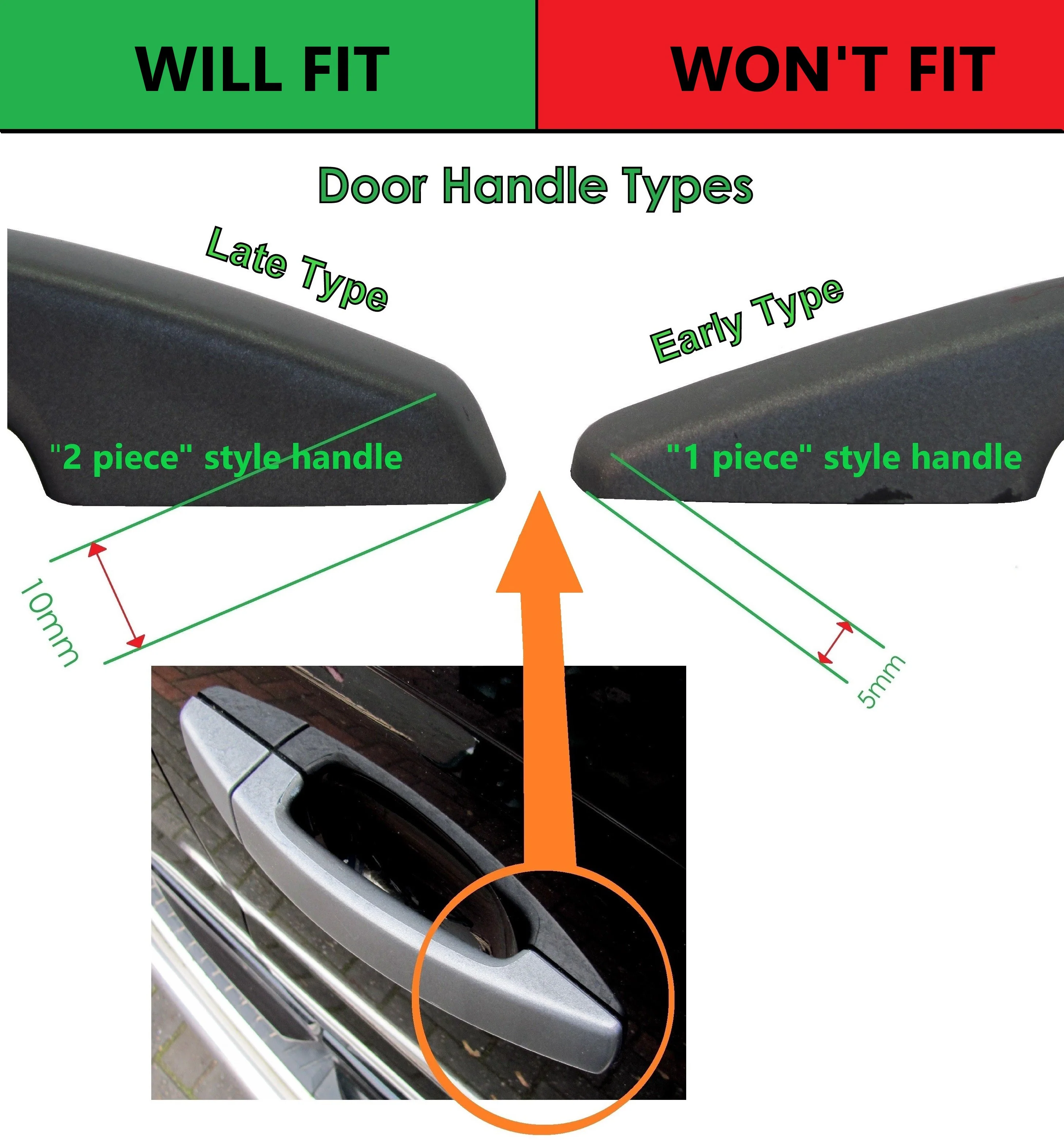 Door Handle Key Piece for Land Rover Freelander 2 - Image 9
