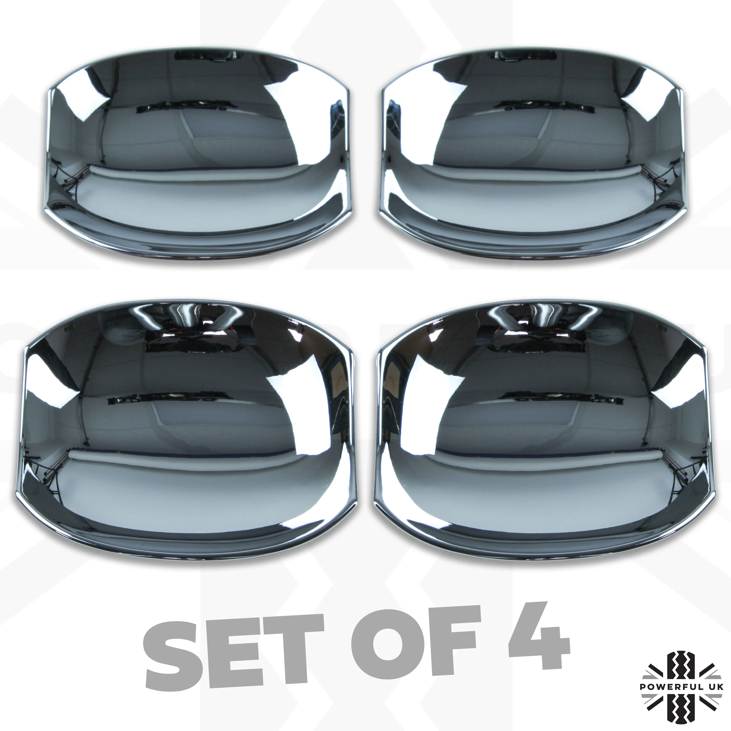 Door Handle Scuff Plates (4 pc) - Chrome - for Land Rover Discovery 5 - Image 3