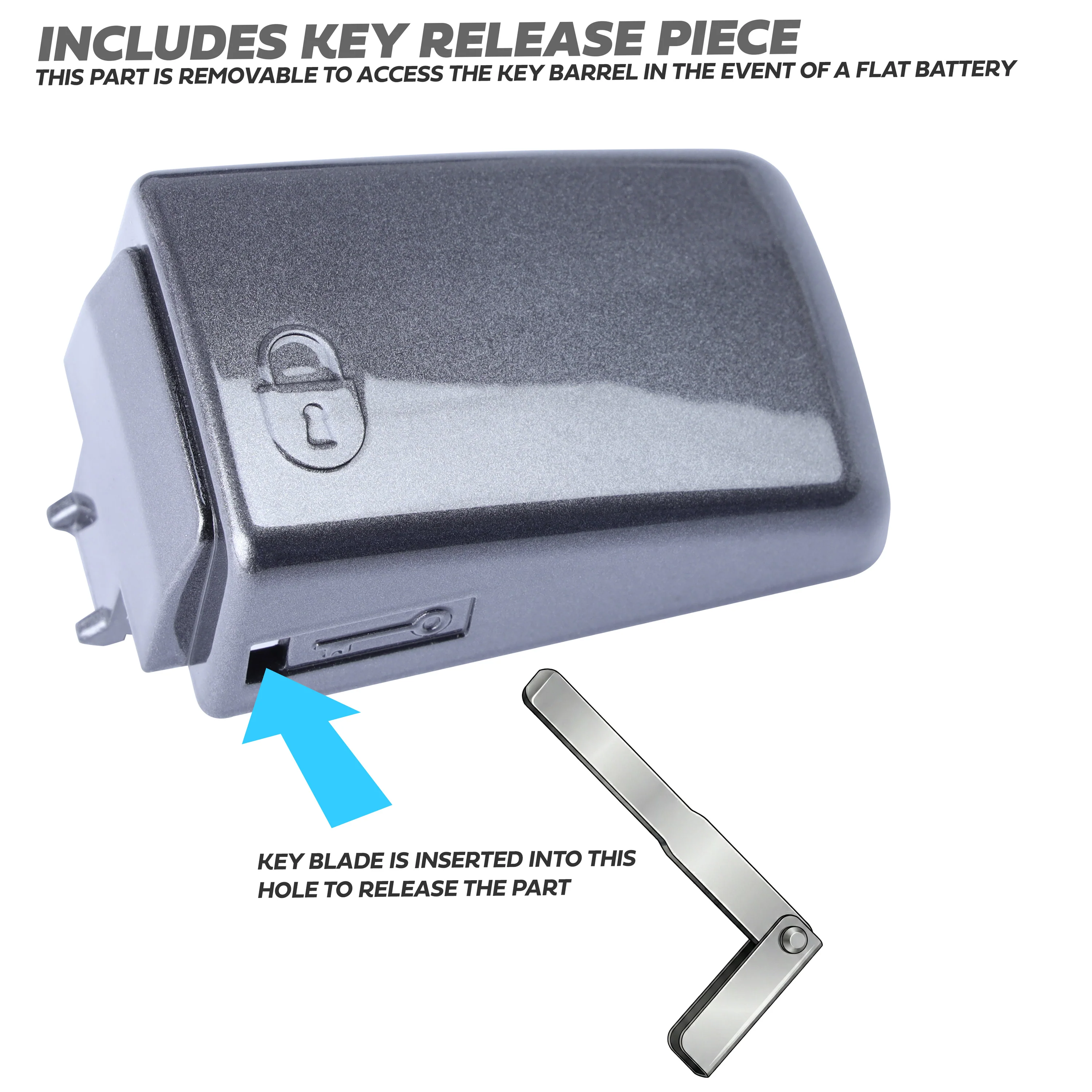 Door Handle 'Skins' for Land Rover Discovery 4 (with hole for button)  - Corris Grey - Image 4