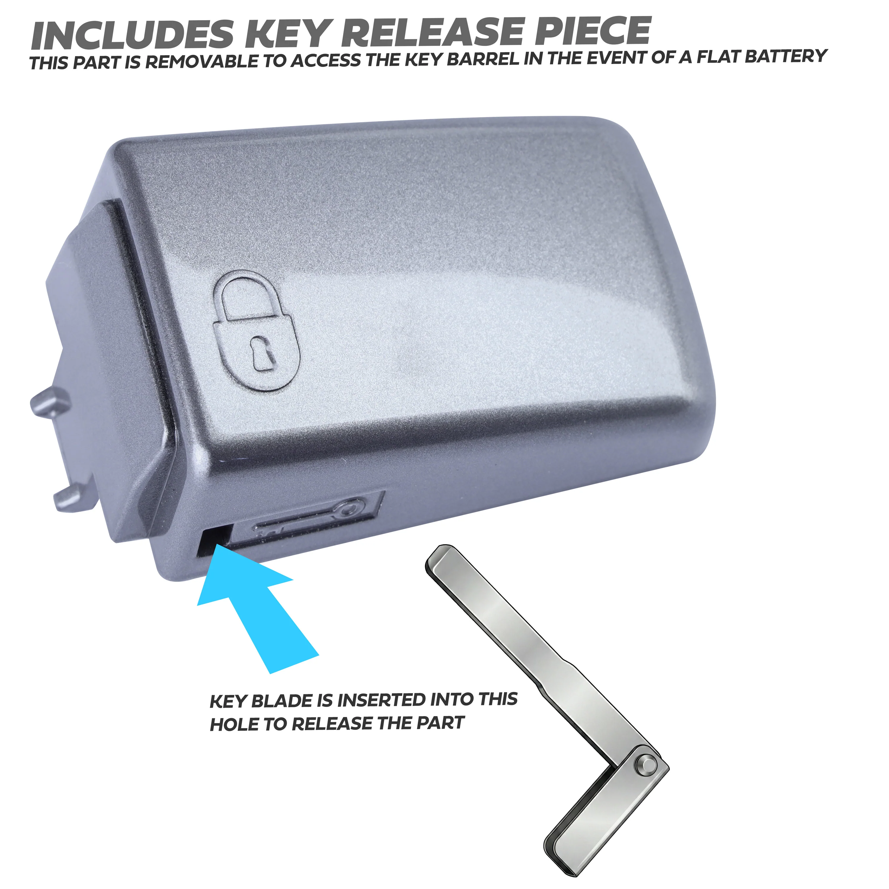 Door Handle 'Skins' for Land Rover Discovery 4 (with hole for button) - Orkney Grey - Image 3