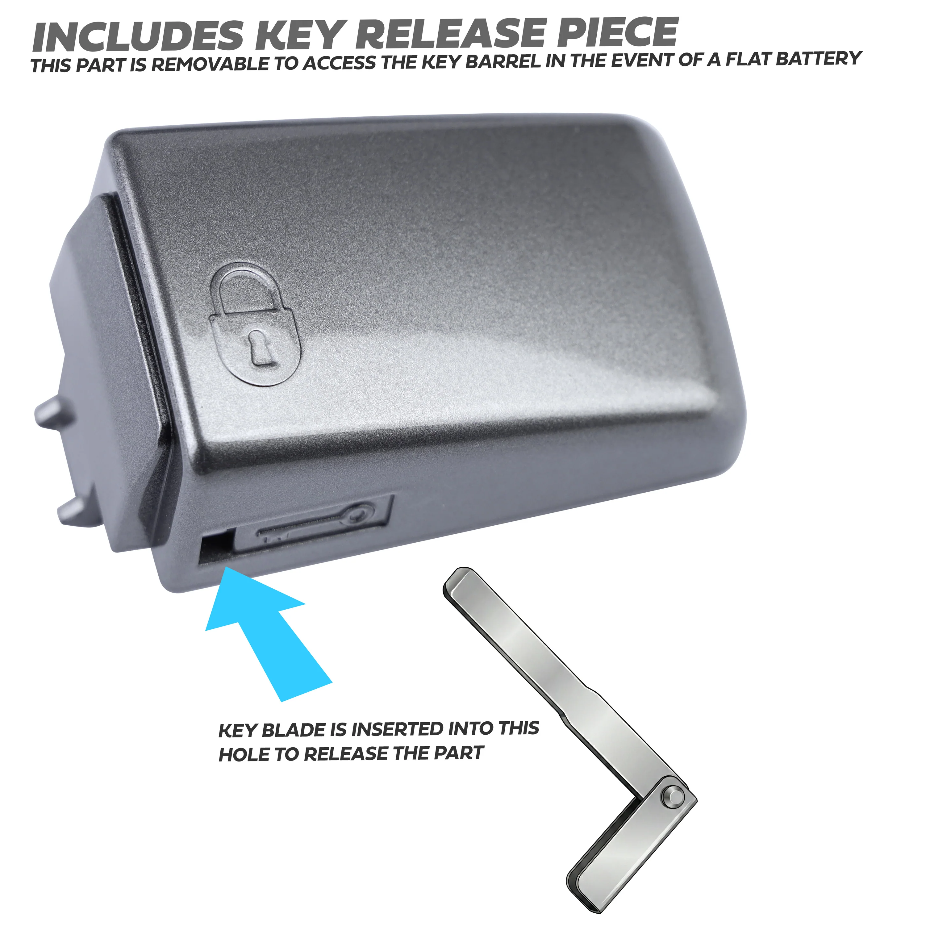 Door Handle 'Skins' for Land Rover Discovery 4 (with hole for button)  - Stornoway Grey - Image 4