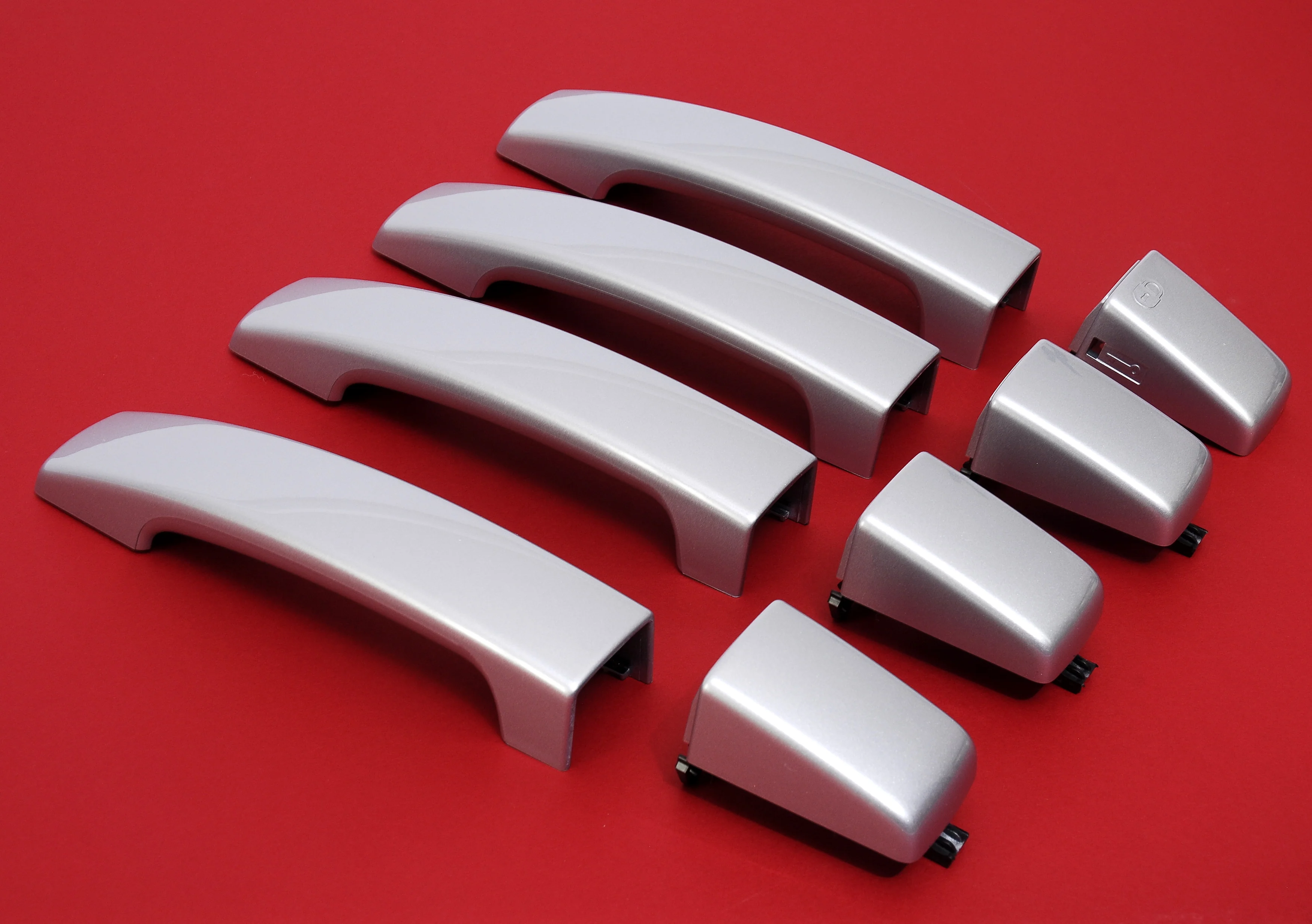 Door Handle "Skins" for Land Rover Freelander 2 fitted with 2 pc Handle - Zambezi Silver - Image 3
