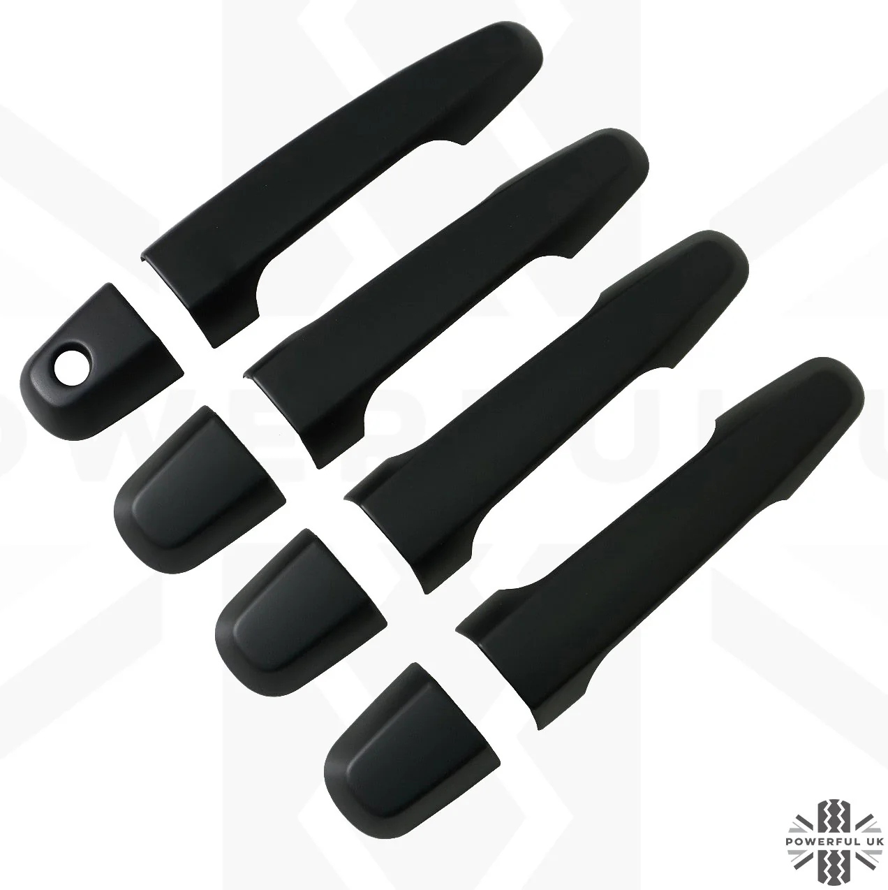Door Handles - Satin Black (4dr) for Mitsubishi L200 2016-19 - NO Keyless - Image 6