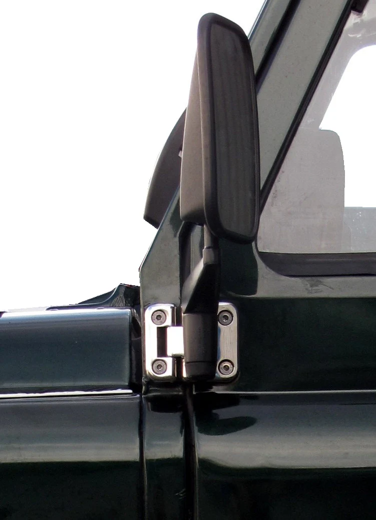Door Hinge Kit - Polished Stainless Steel - 4 Door - for Land Rover Defender - Image 2
