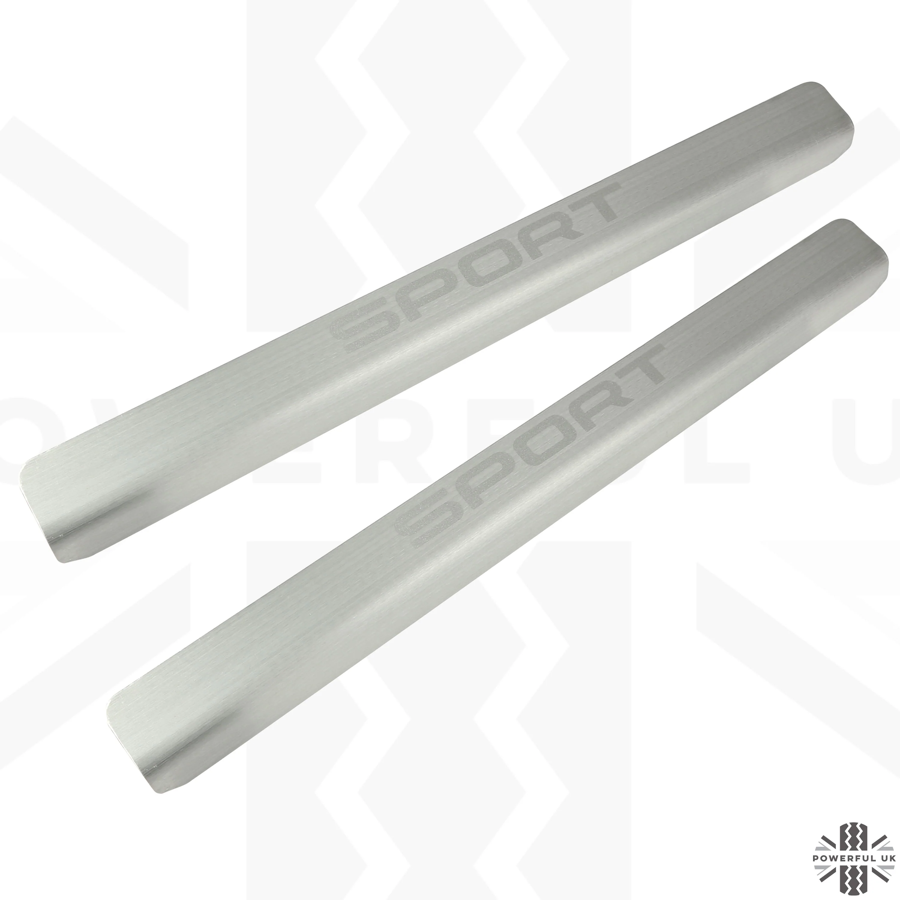 Door Sill Covers in Brushed Aluminium with Sport Logo for Range Rover Sport L494 - Image 4
