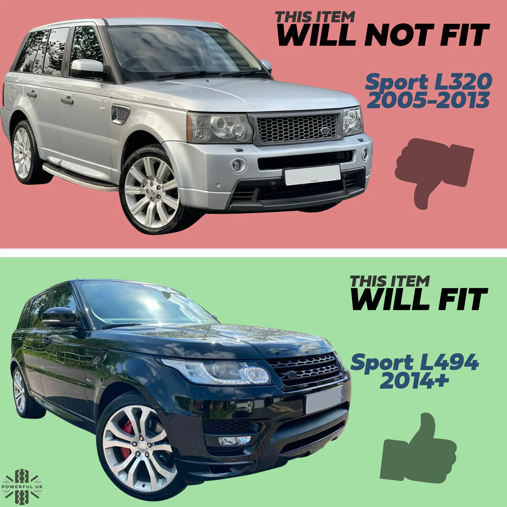 Door Sill Covers in Brushed Aluminium with Sport Logo for Range Rover Sport L494 - Image 7