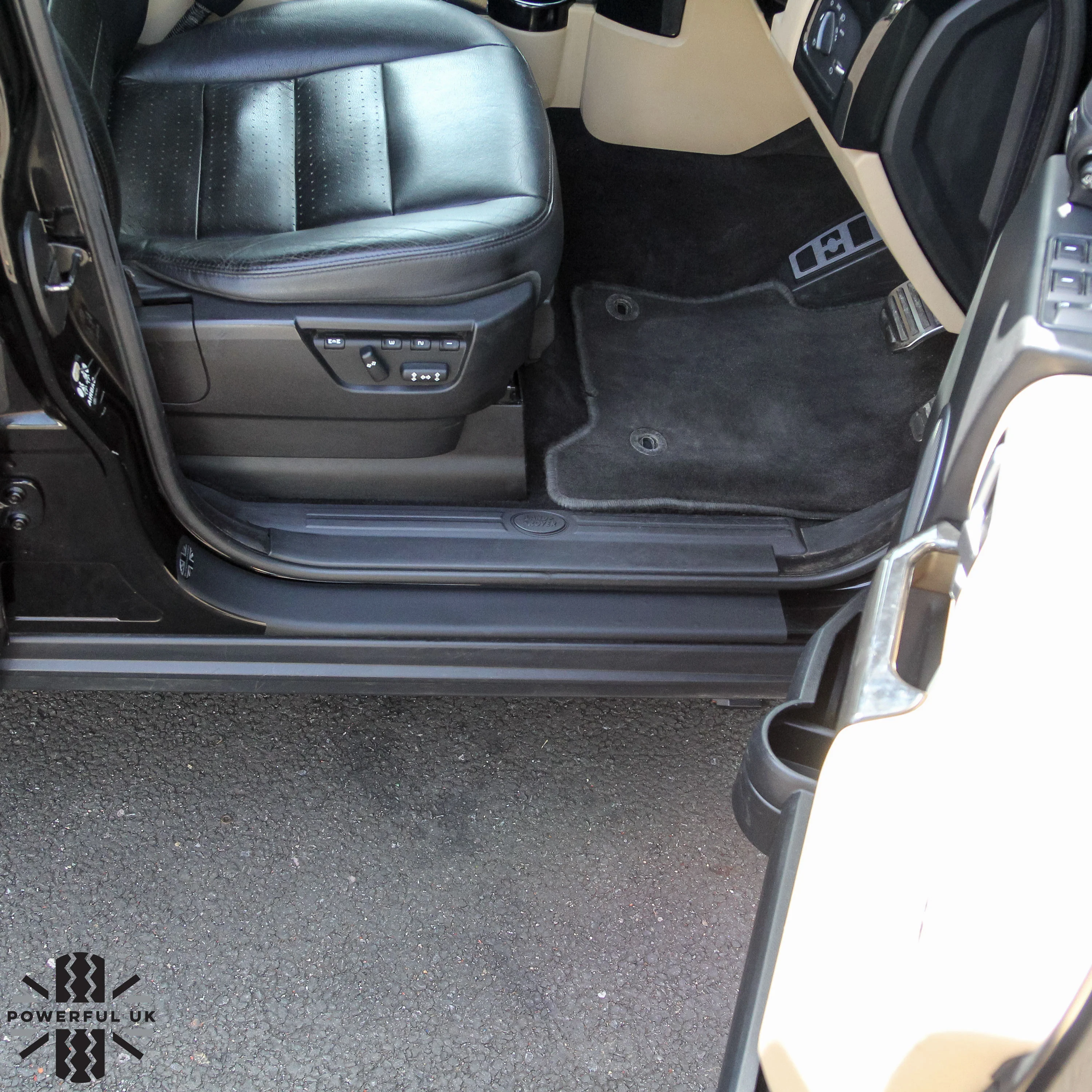 Door Sill Vinyl Cover & Badge Set for Land Rover Discovery 3 & 4 - Image 2