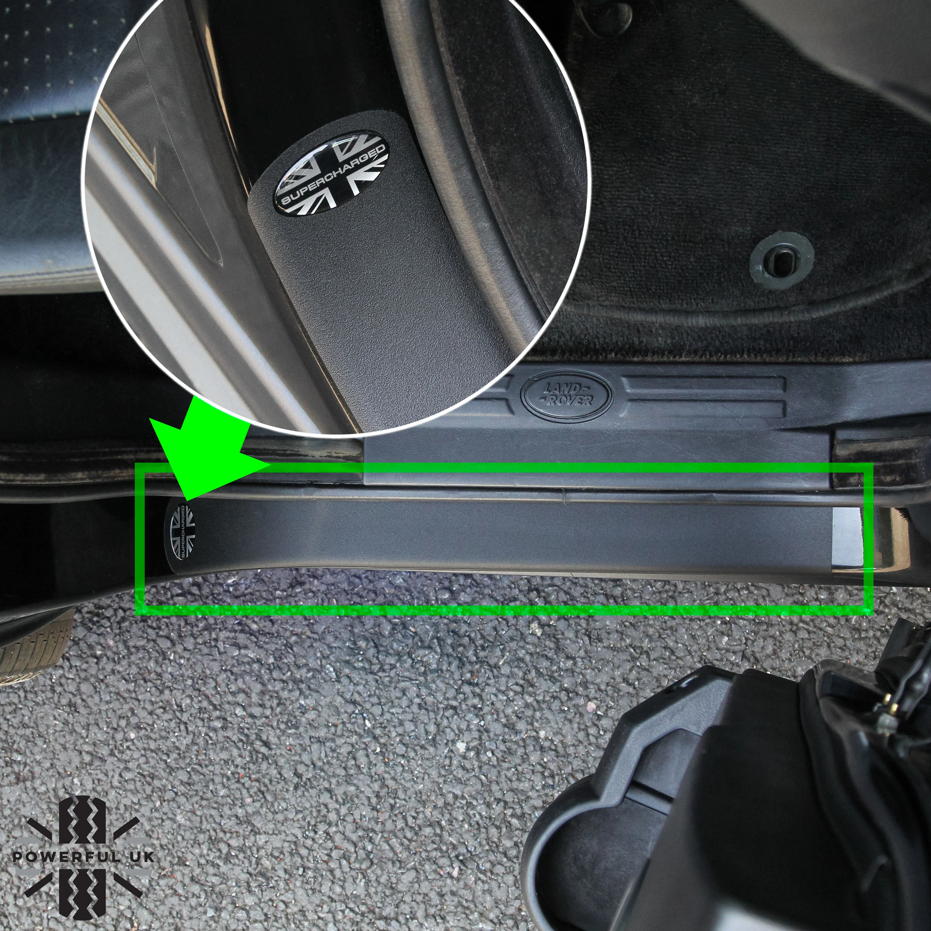 Door Sill Vinyl Cover & Badge Set for Land Rover Discovery 3 & 4 - Image 7