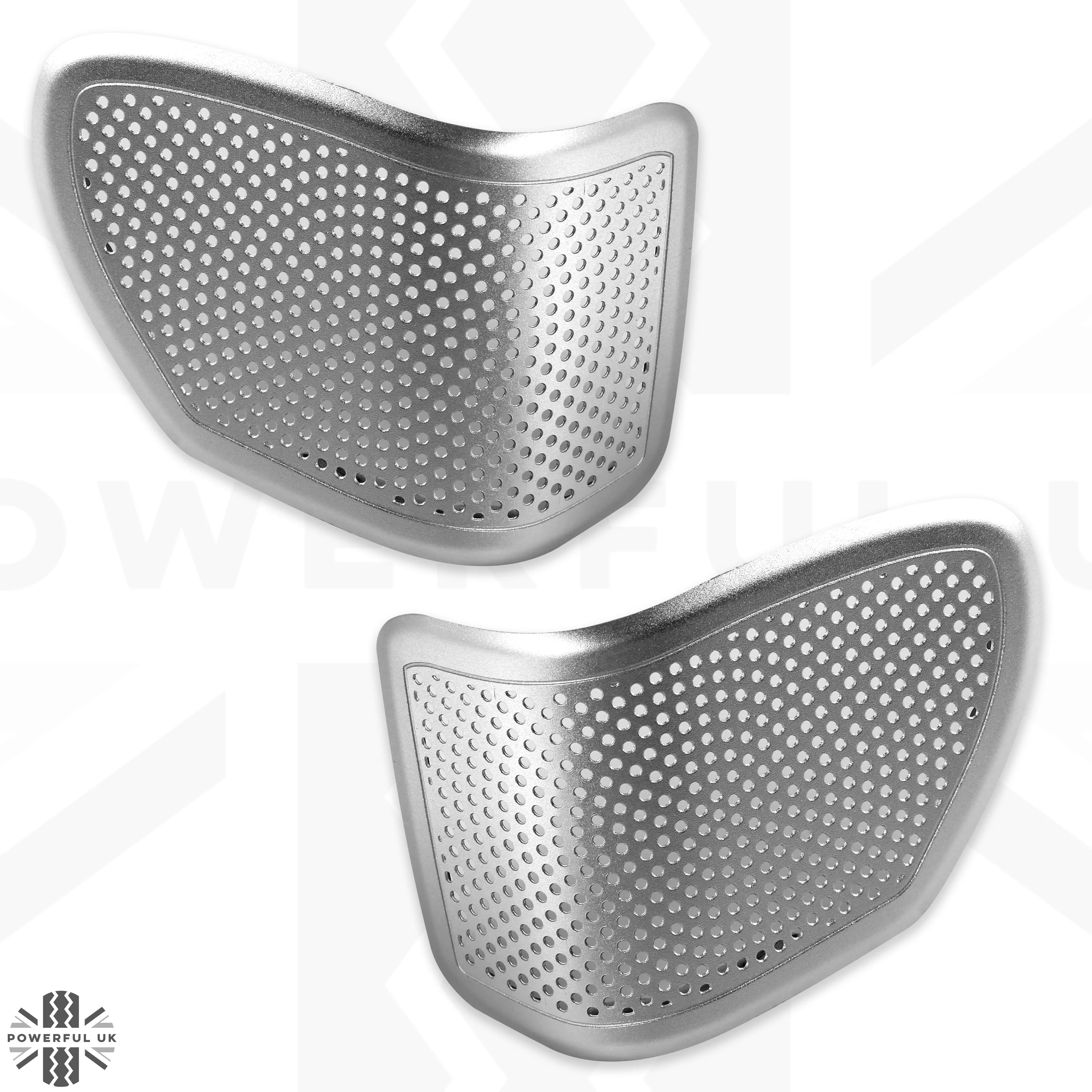 Door Speaker Covers x2 - Silver - for Land Rover Defender L663 - Image 2