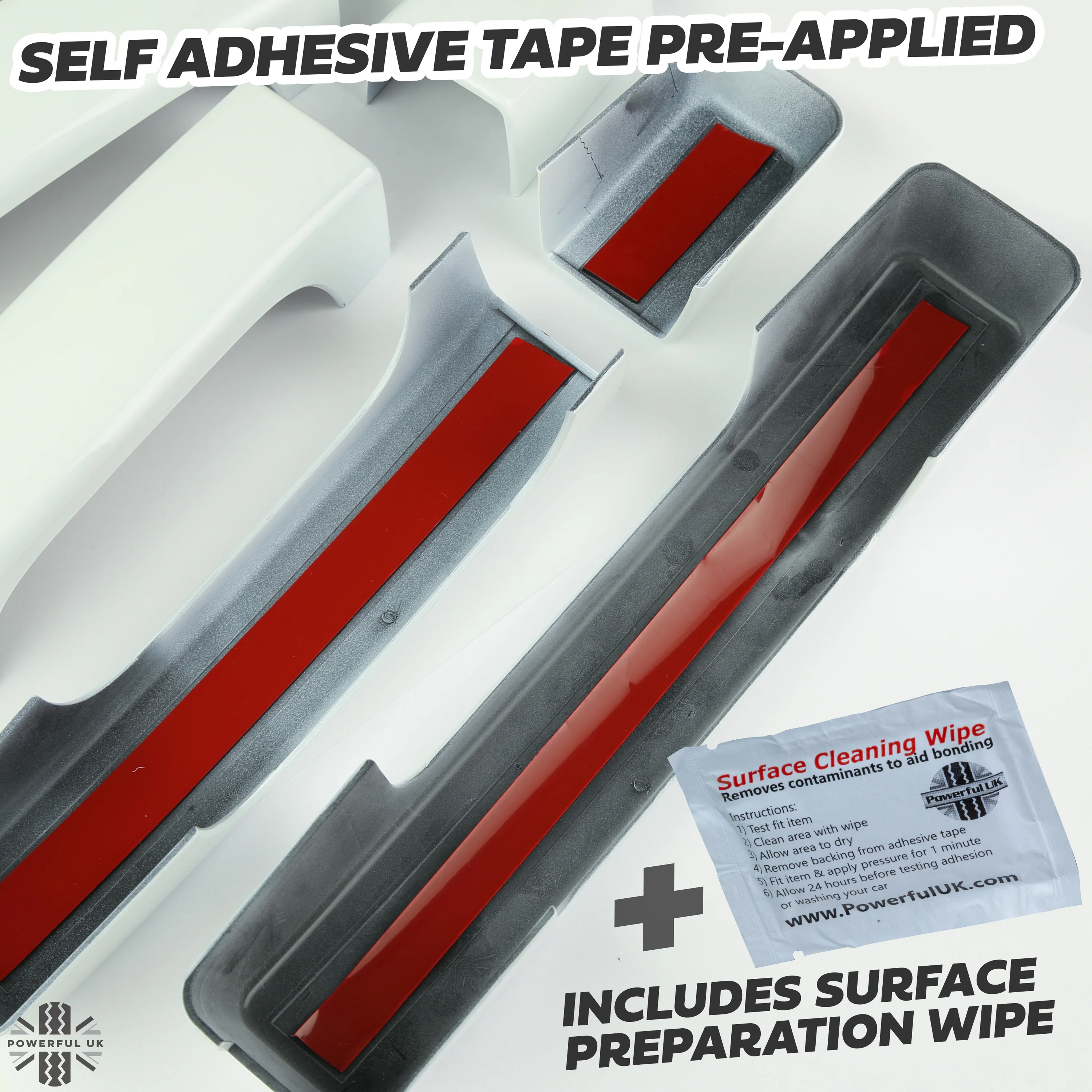 Door & Tailgate Handle Covers - Fuji White - for Land Rover Defender L663 (110/130) - Image 9