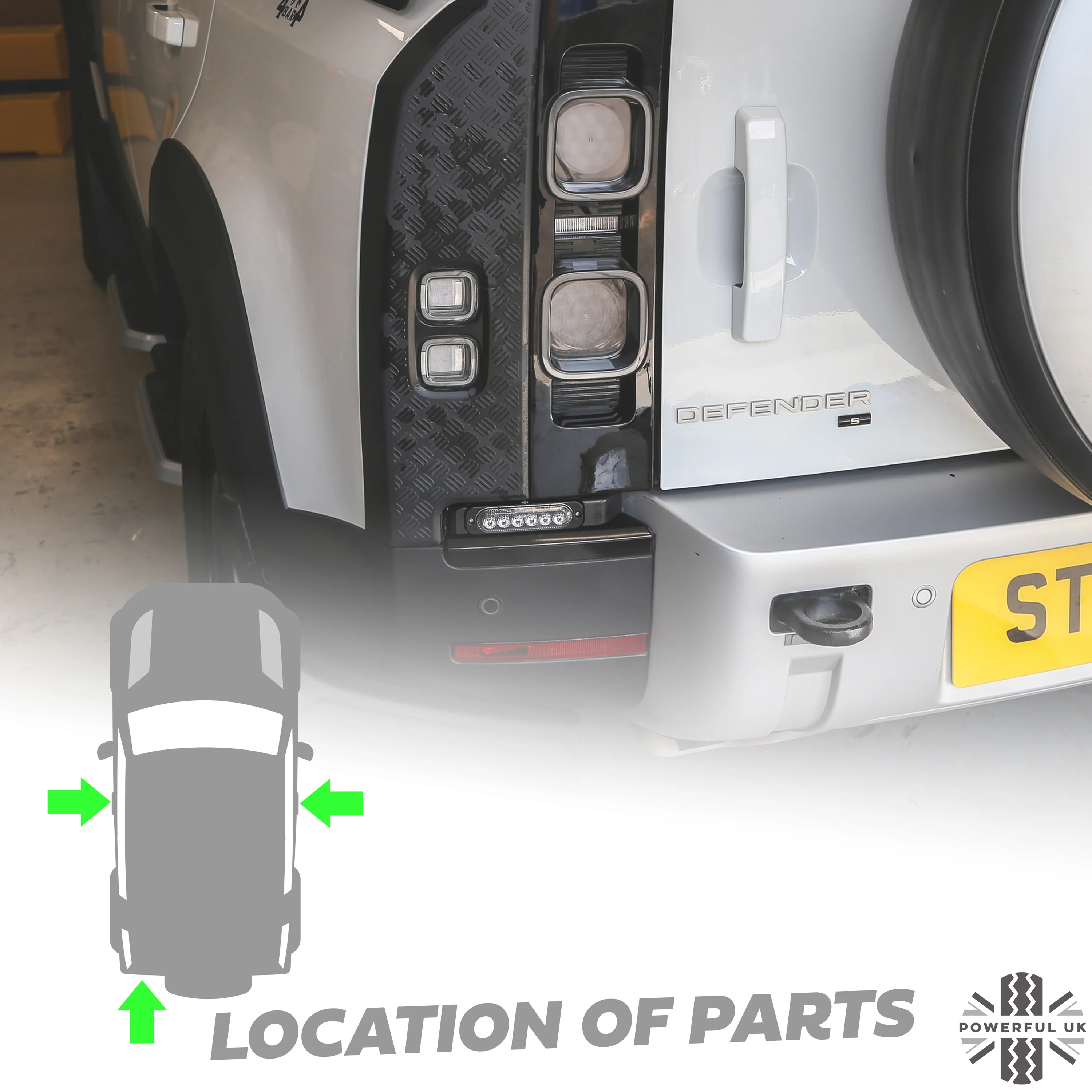 Door & Tailgate Handle Covers - Santorini Black - for Land Rover Defender L663 (90 model) - Image 8