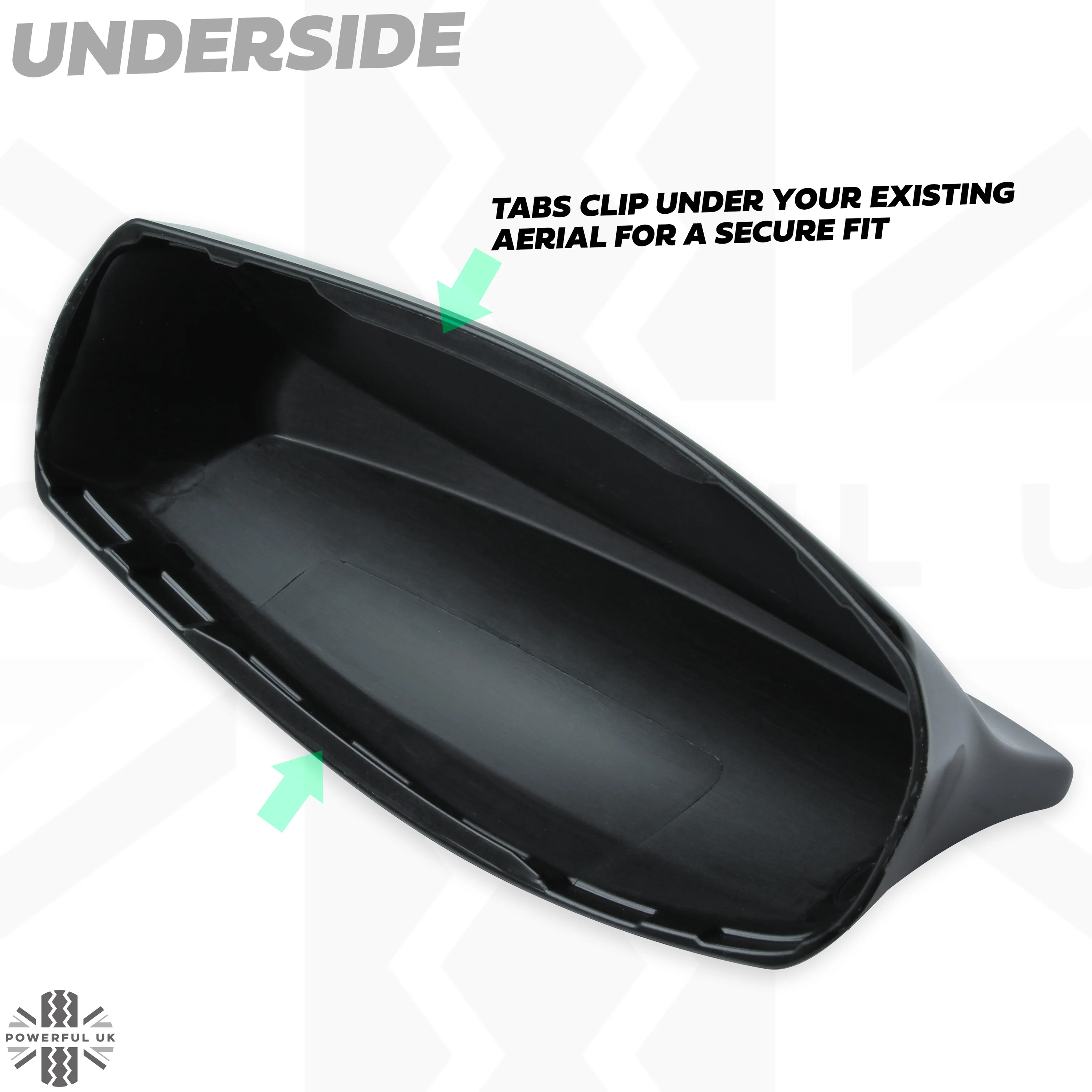 Dummy Aerial Cover - Gloss Black - for Jaguar XF - Image 4