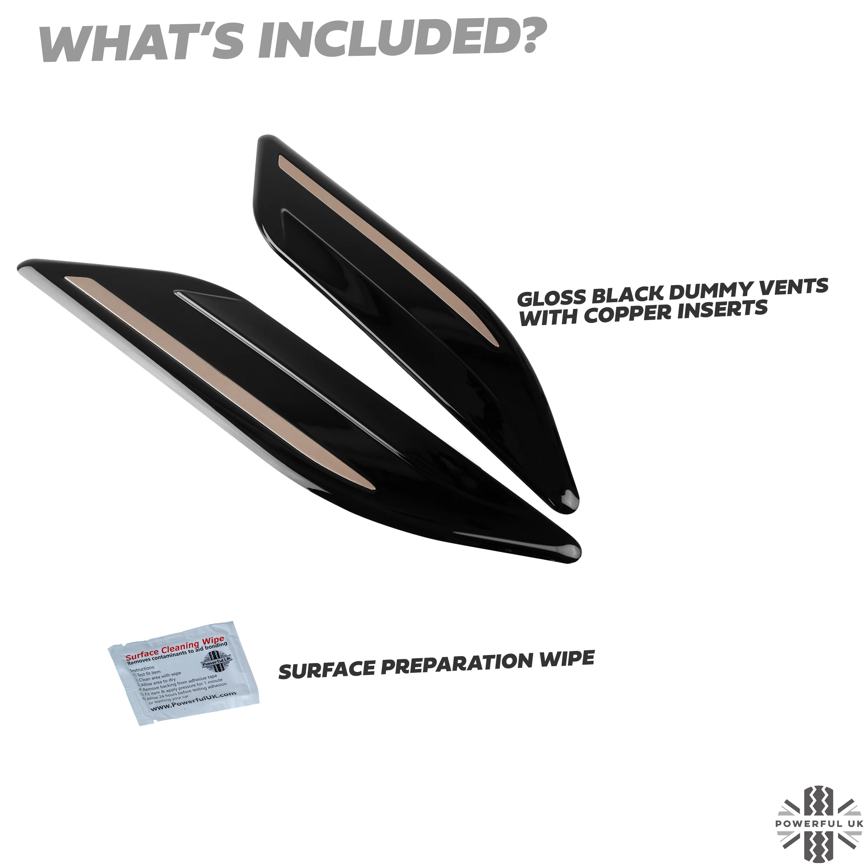 Dummy Bonnet Vents 'Black & Copper' for Range Rover Velar - Image 4