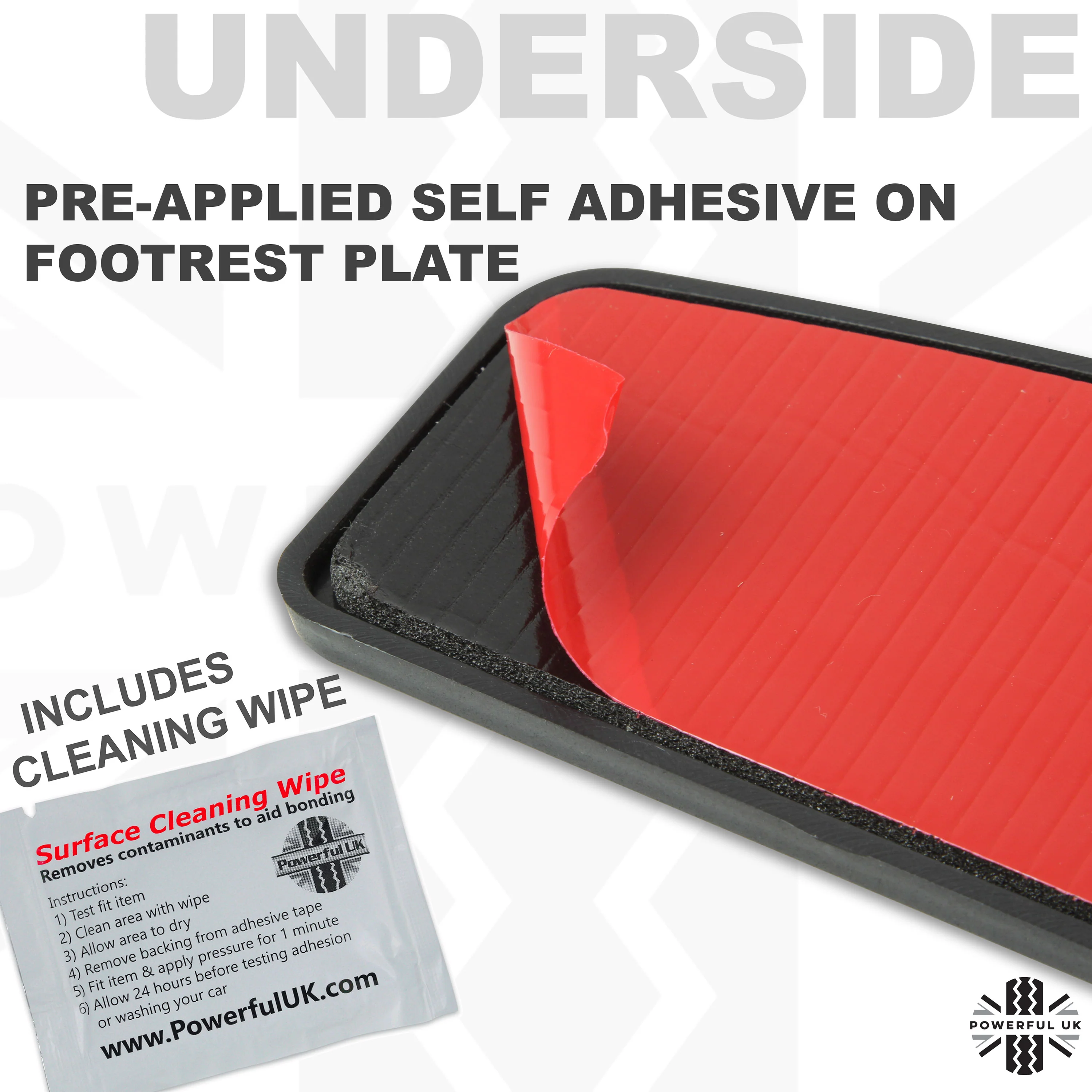 Easy Fit Pedal Cover Kit (3pc) for Range Rover Sport L320 - Image 4