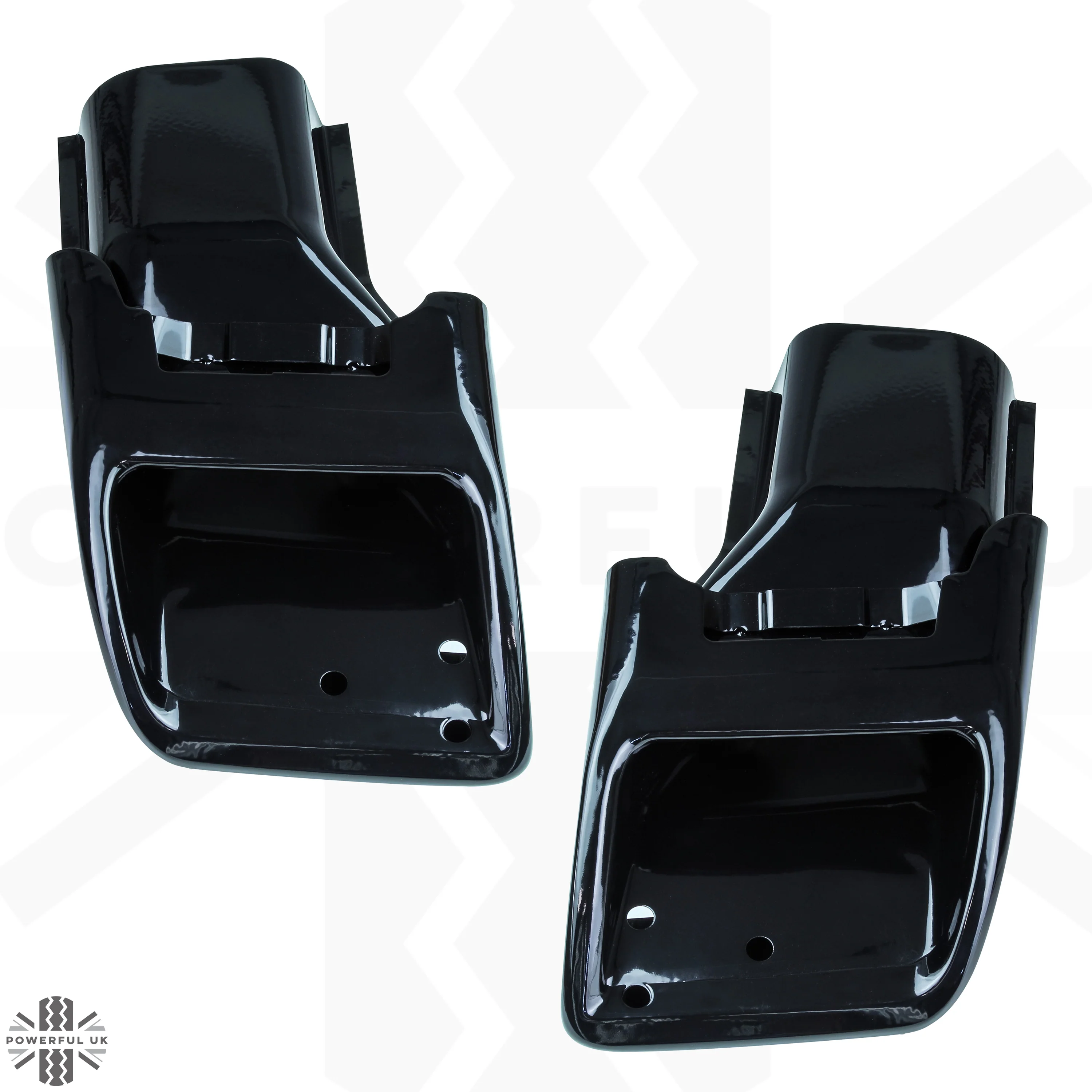 Exhaust Tailpipes Kit for Range Rover L322 "Exterior Design Pack" Rear Bumper - Black Powder Coated - Image 5