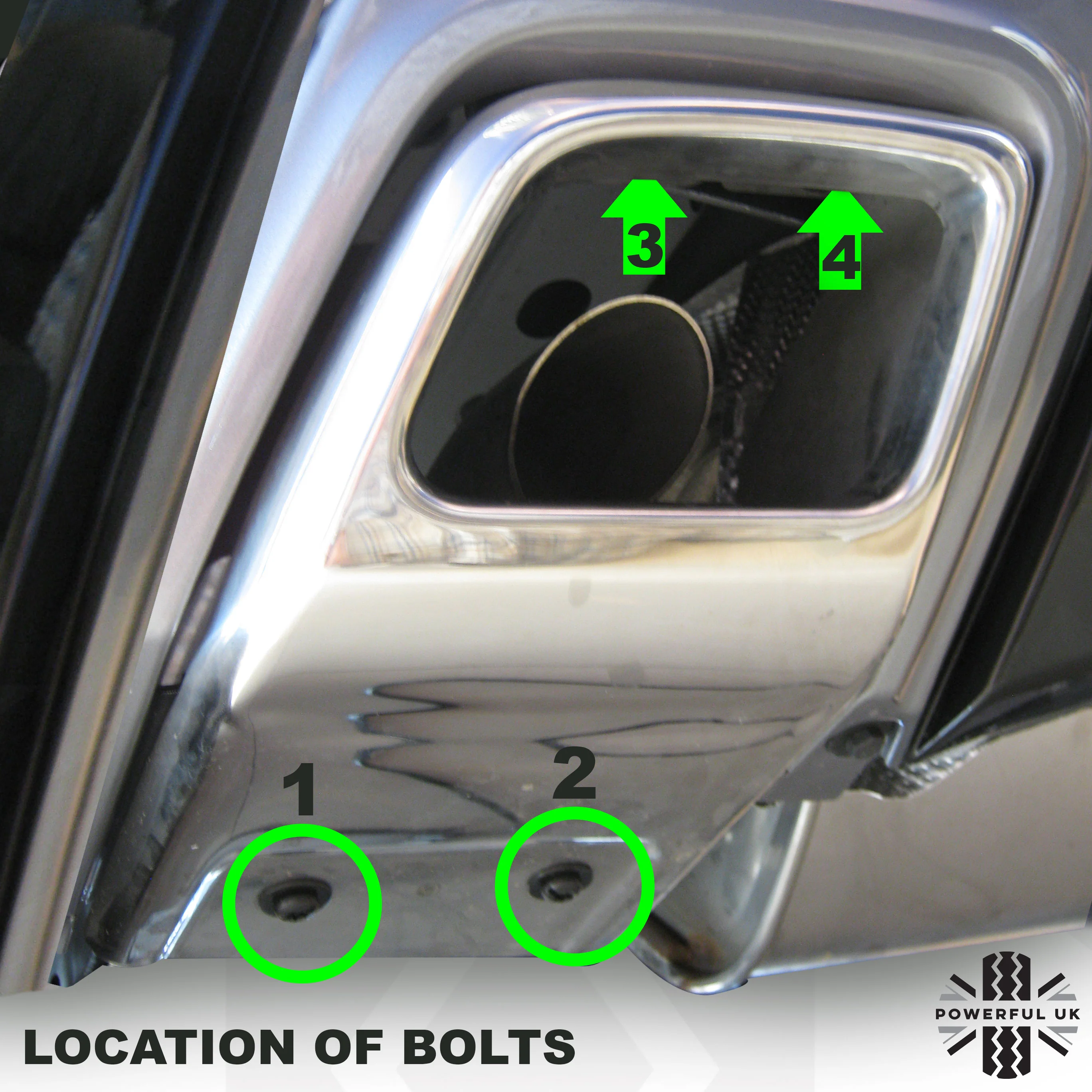 Exhaust Tip Fixings Kit for Range Rover Evoque Dynamic - Image 3