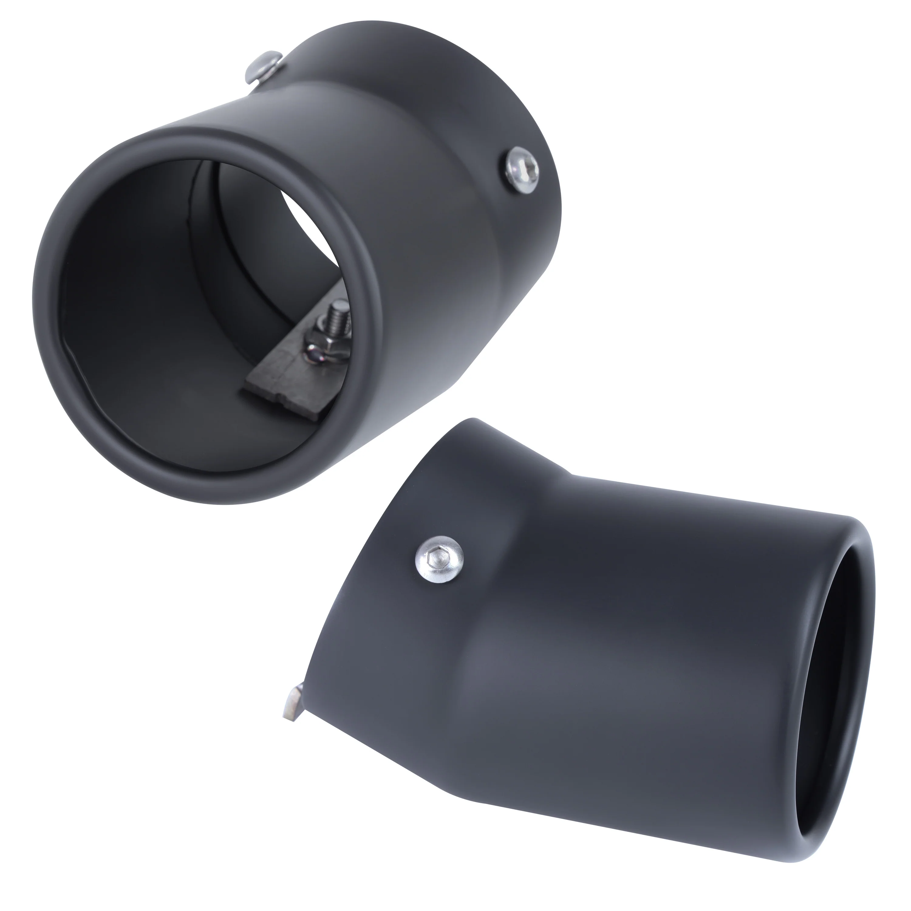 Exhaust Tips for Land Rover Defender L663 (for 55mm exhaust) - Cerakote Glacier Black (for PETROL) - Image 2