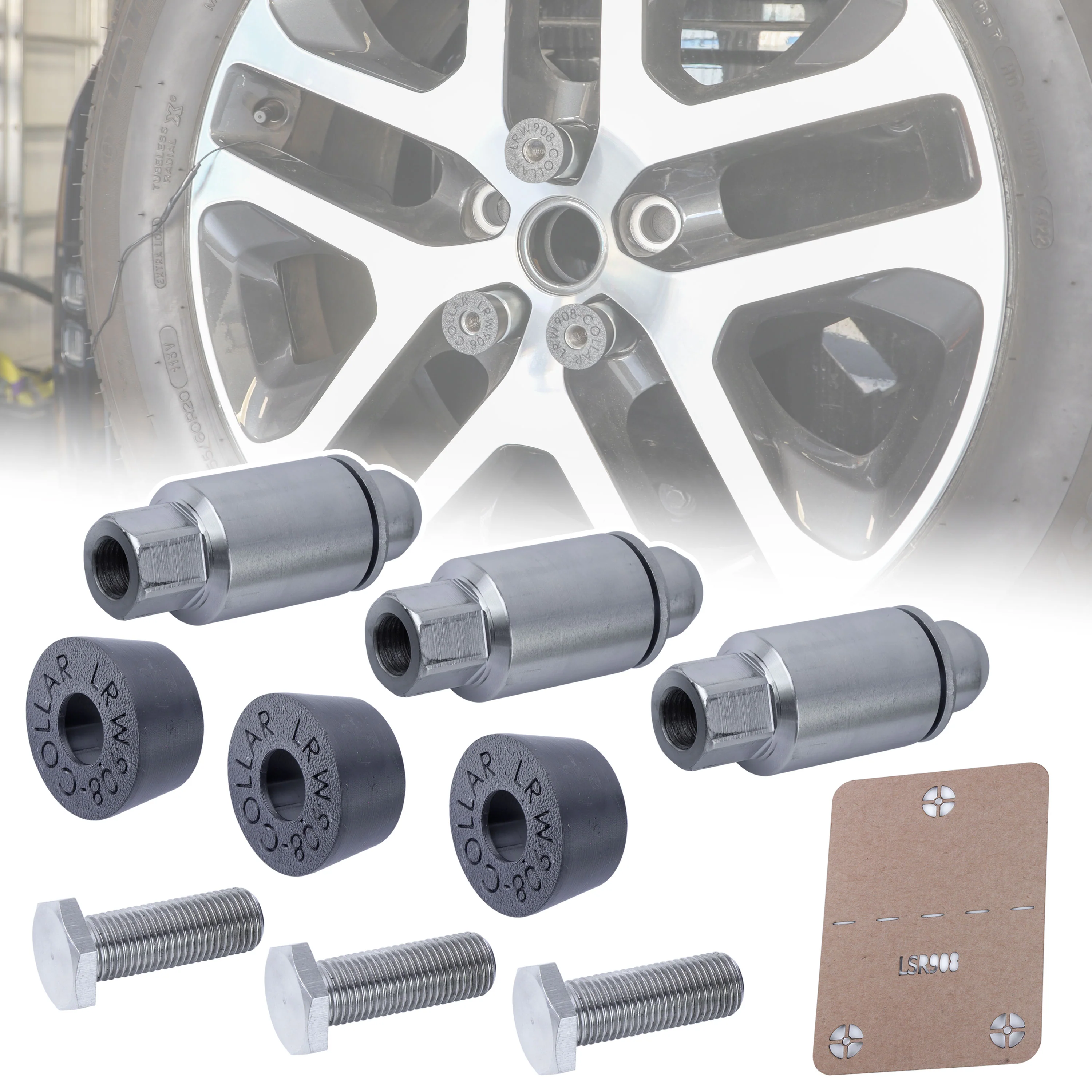 Extended Wheel Nut Kit for Land Rover Defender L663