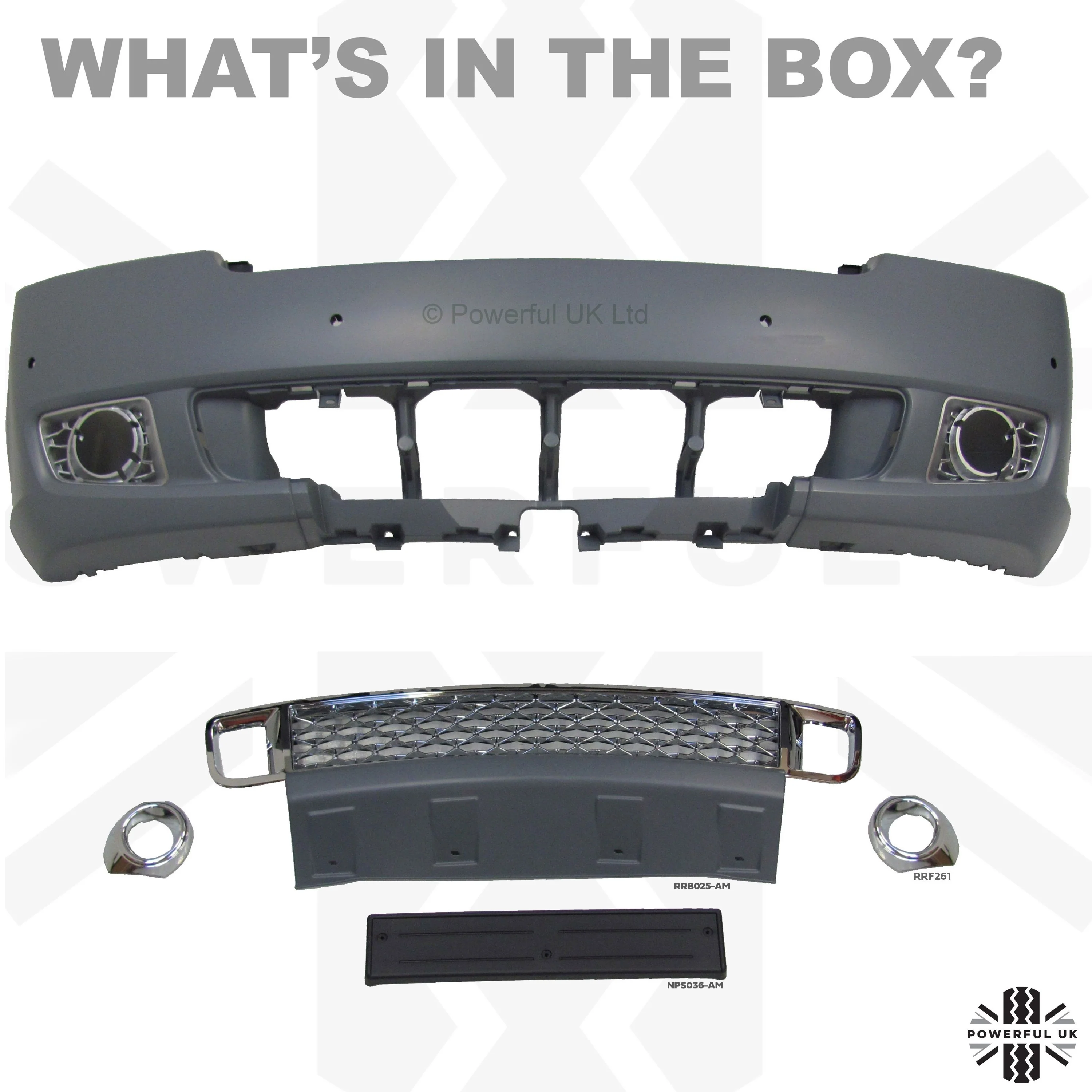 "Exterior Design Pack" Front Bumper for Range Rover L322- Aftermarket - Image 3
