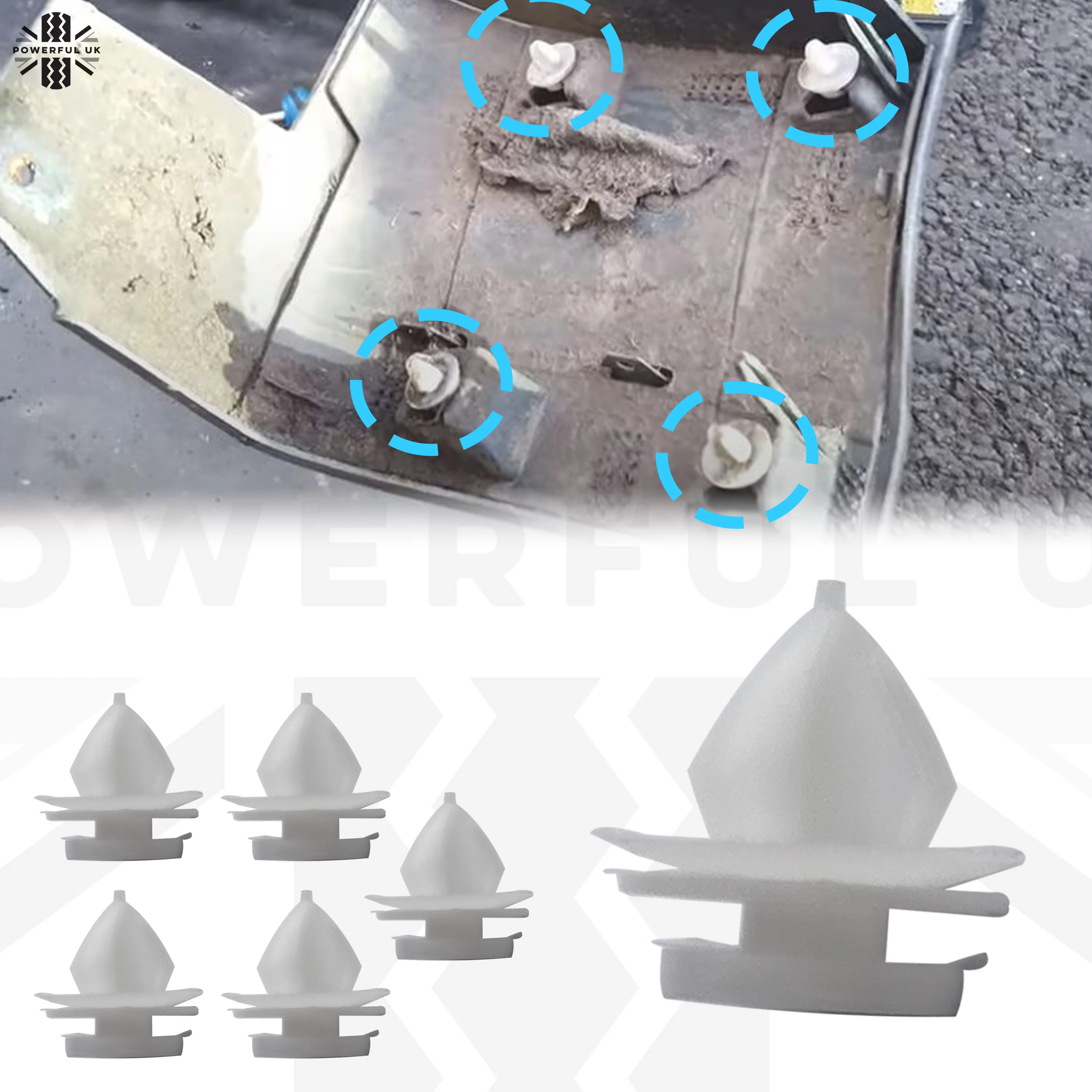 Exterior Trim Clips for Range Rover Evoque - 6pc