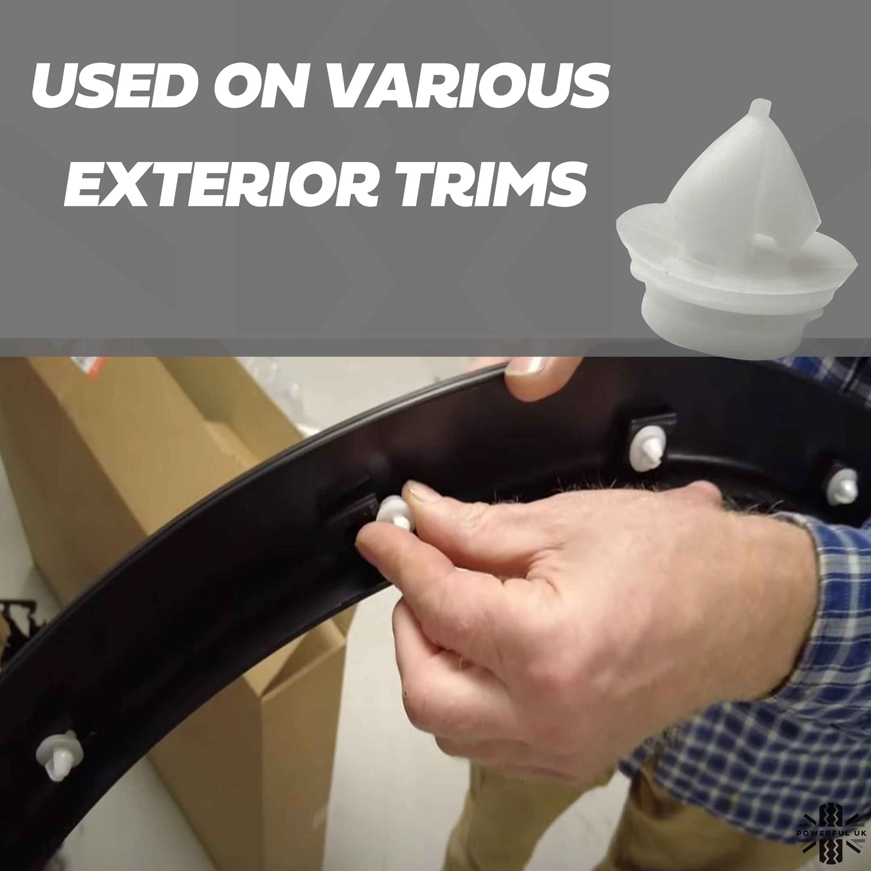 Exterior Trim Clips for Range Rover Evoque - 6pc - Image 2