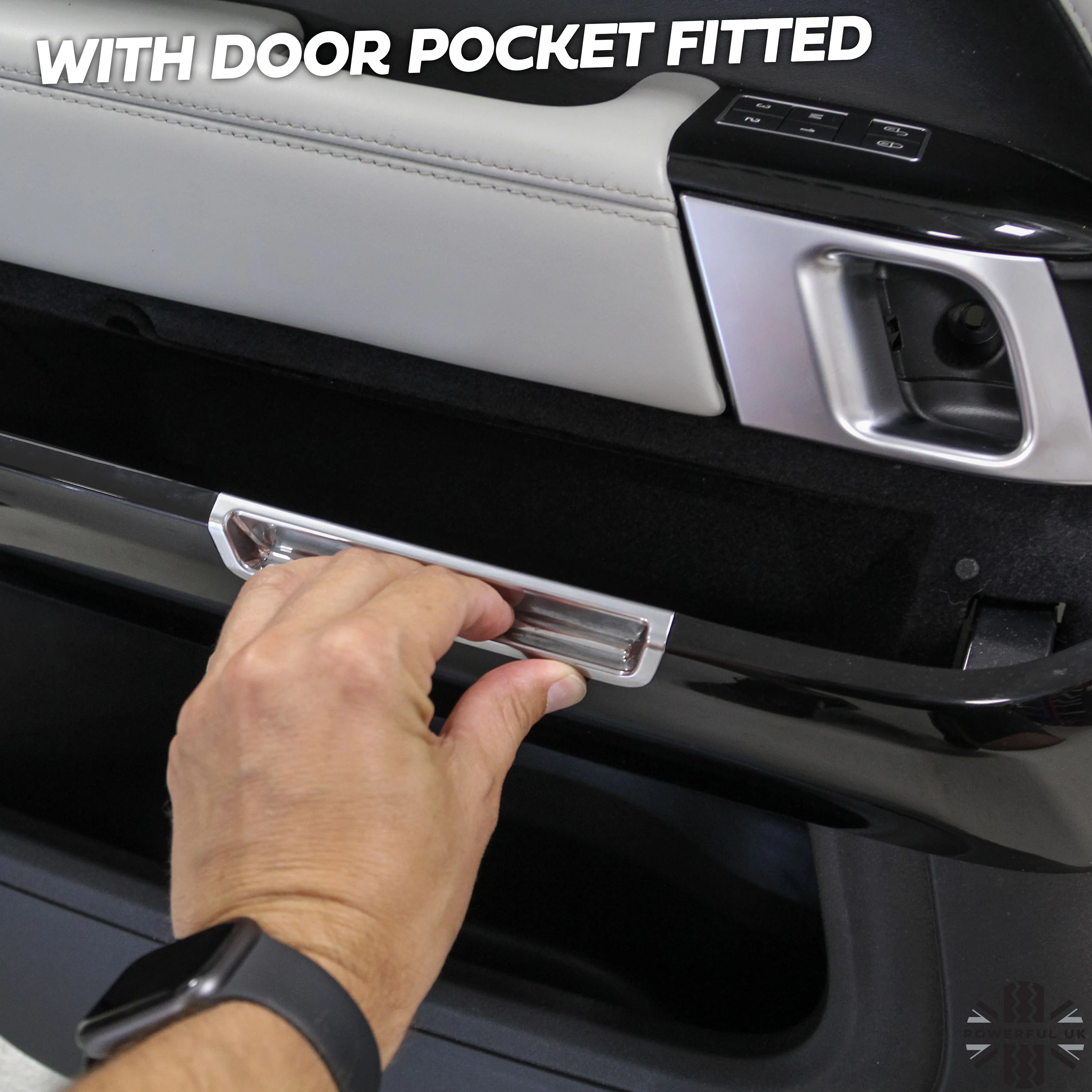 Flip-Down Front Door Pocket Upgrade Kit (Left & Right) for Range Rover L405 - Image 3