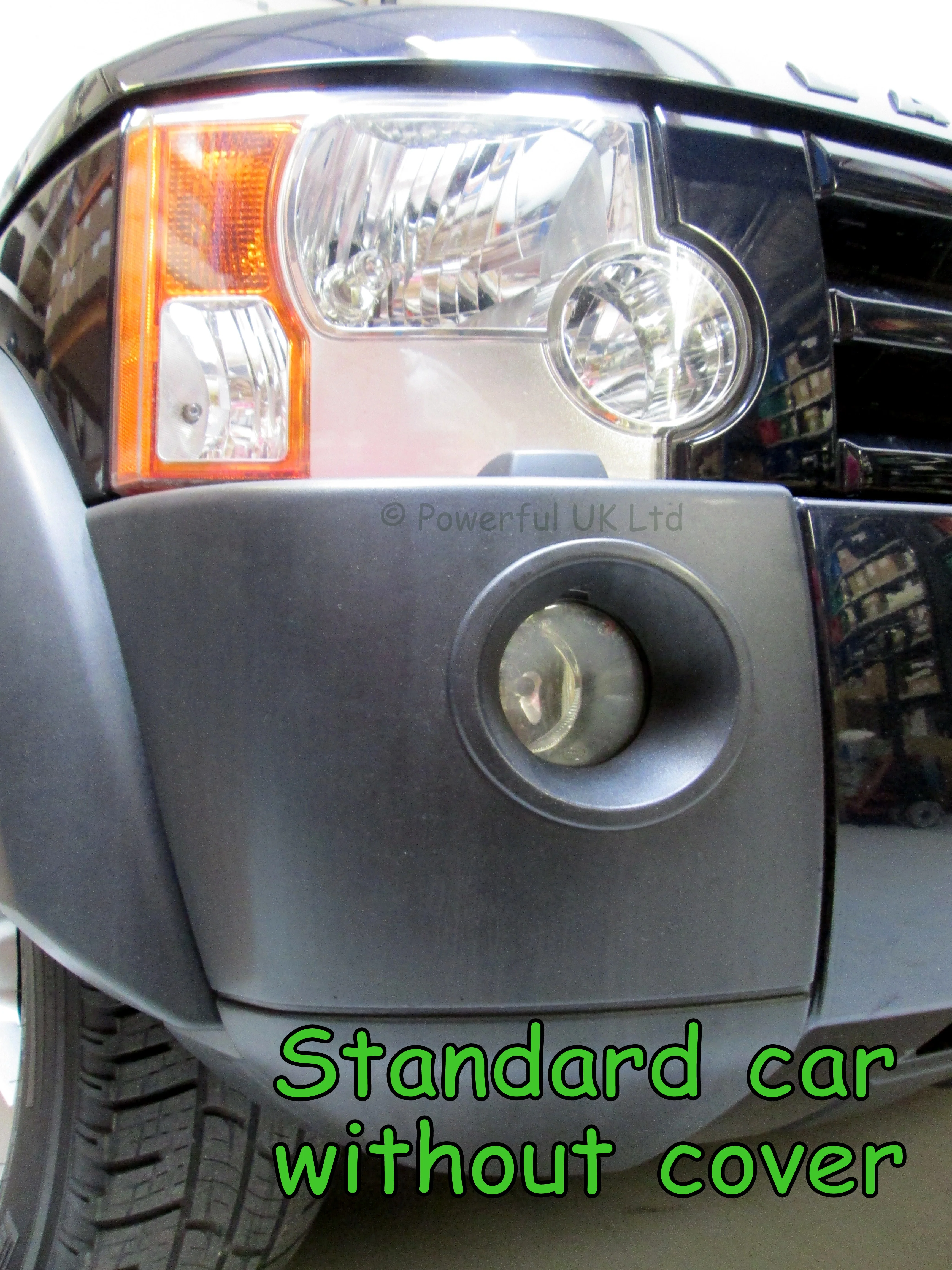 Fog Bezel COVERS for Land Rover Discovery 3 - Chrome - Image 3