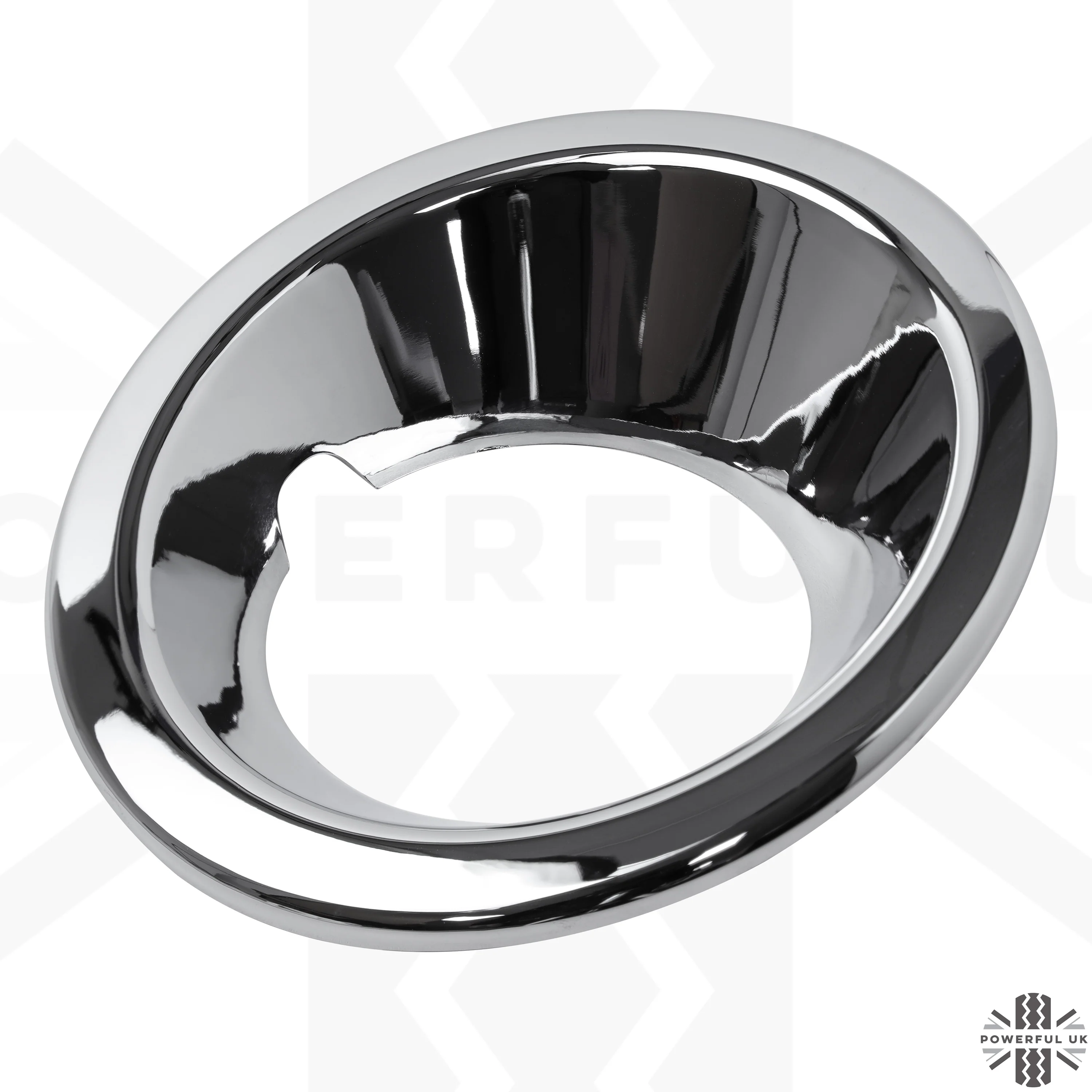 Fog Bezel COVERS for Land Rover Discovery 3 - Chrome - Image 7