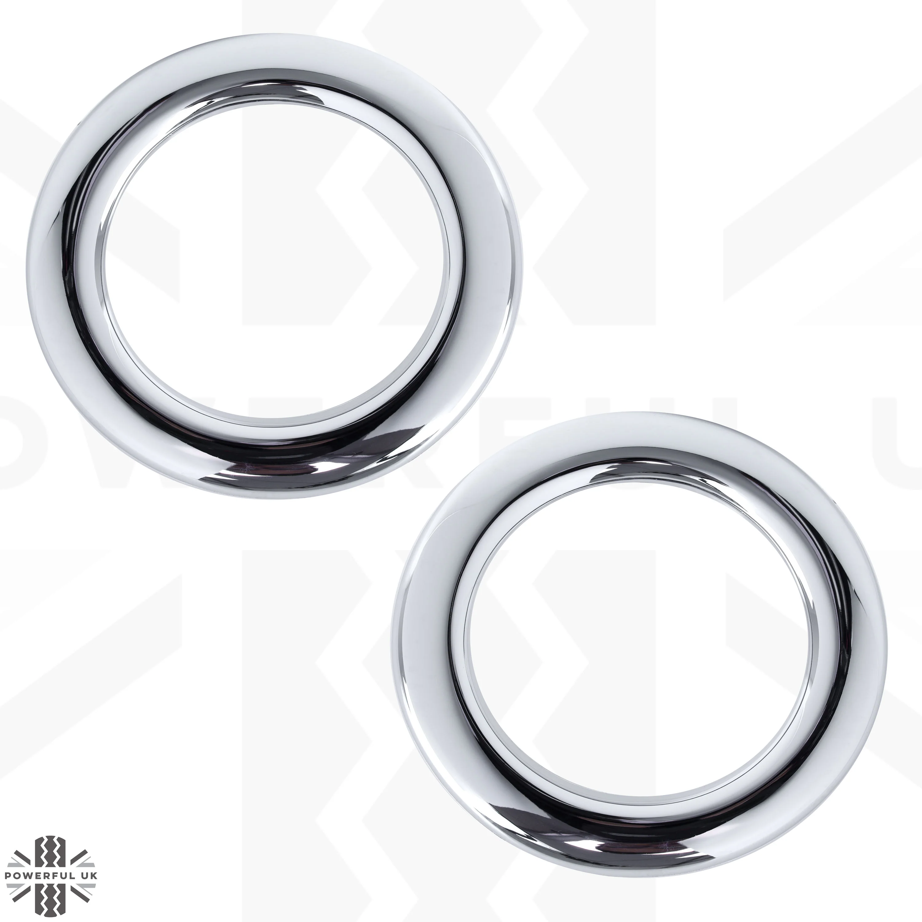 Fog Bezel Covers for Range Rover Sport 2005-09 - Chrome - Image 3