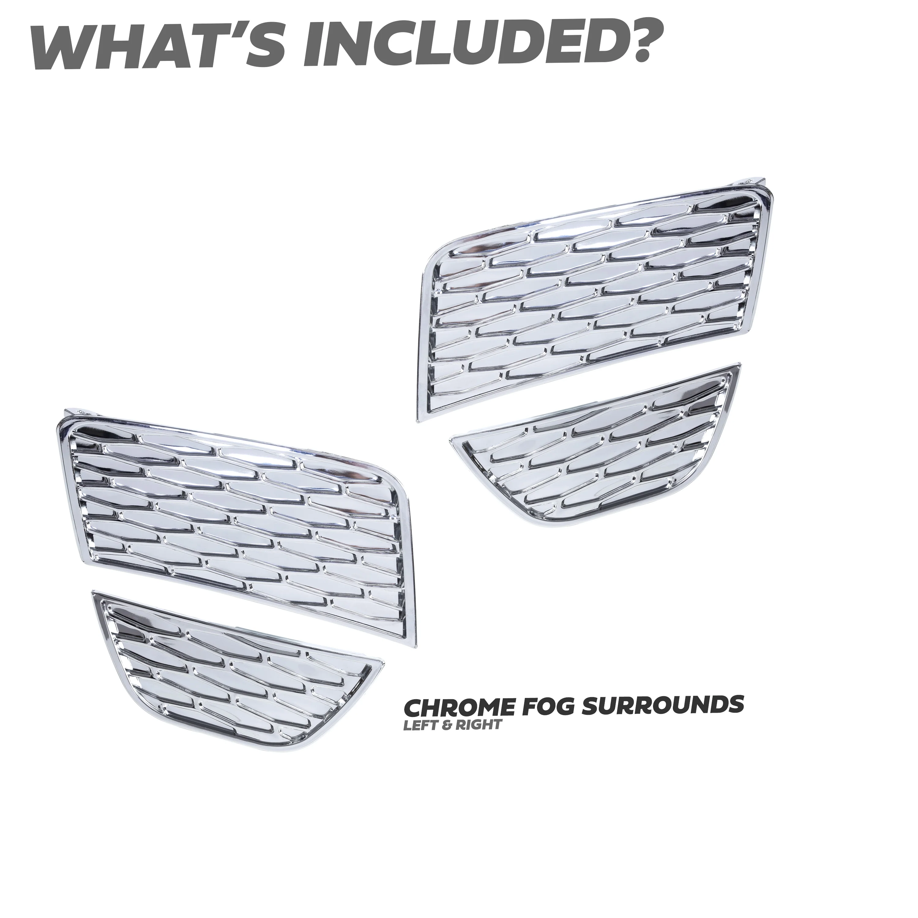 Fog Surround Vent Set in Chrome for Range Rover Evoque 2011-15 (Dynamic) - Image 3