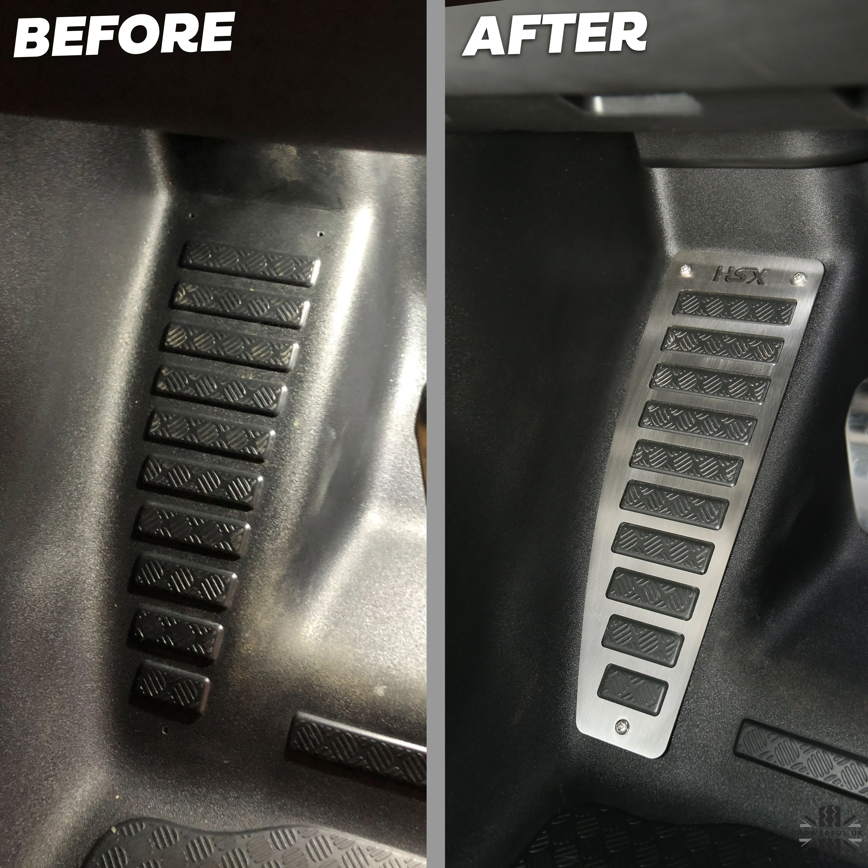 Footrest Plate in Brushed Stainless Steel for Land Rover Defender L663 - RHD - Image 8