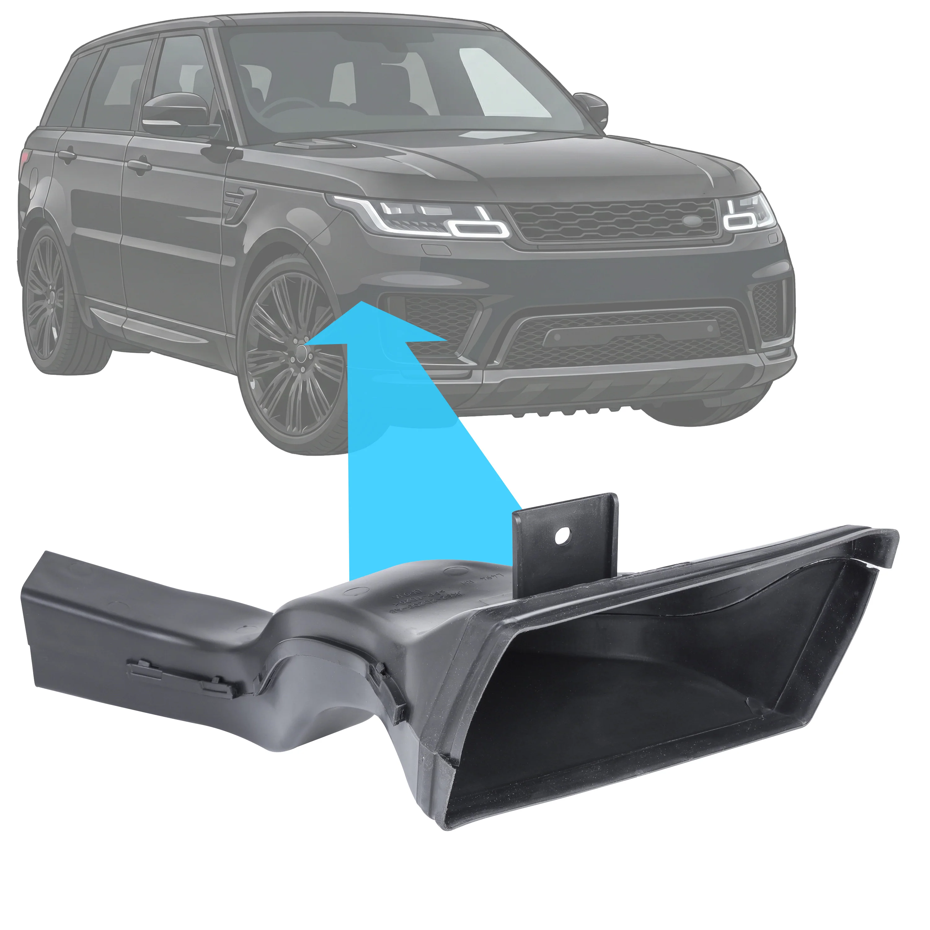 Front Brake Cooling Duct for Range Rover Sport L494 2018+ - Right