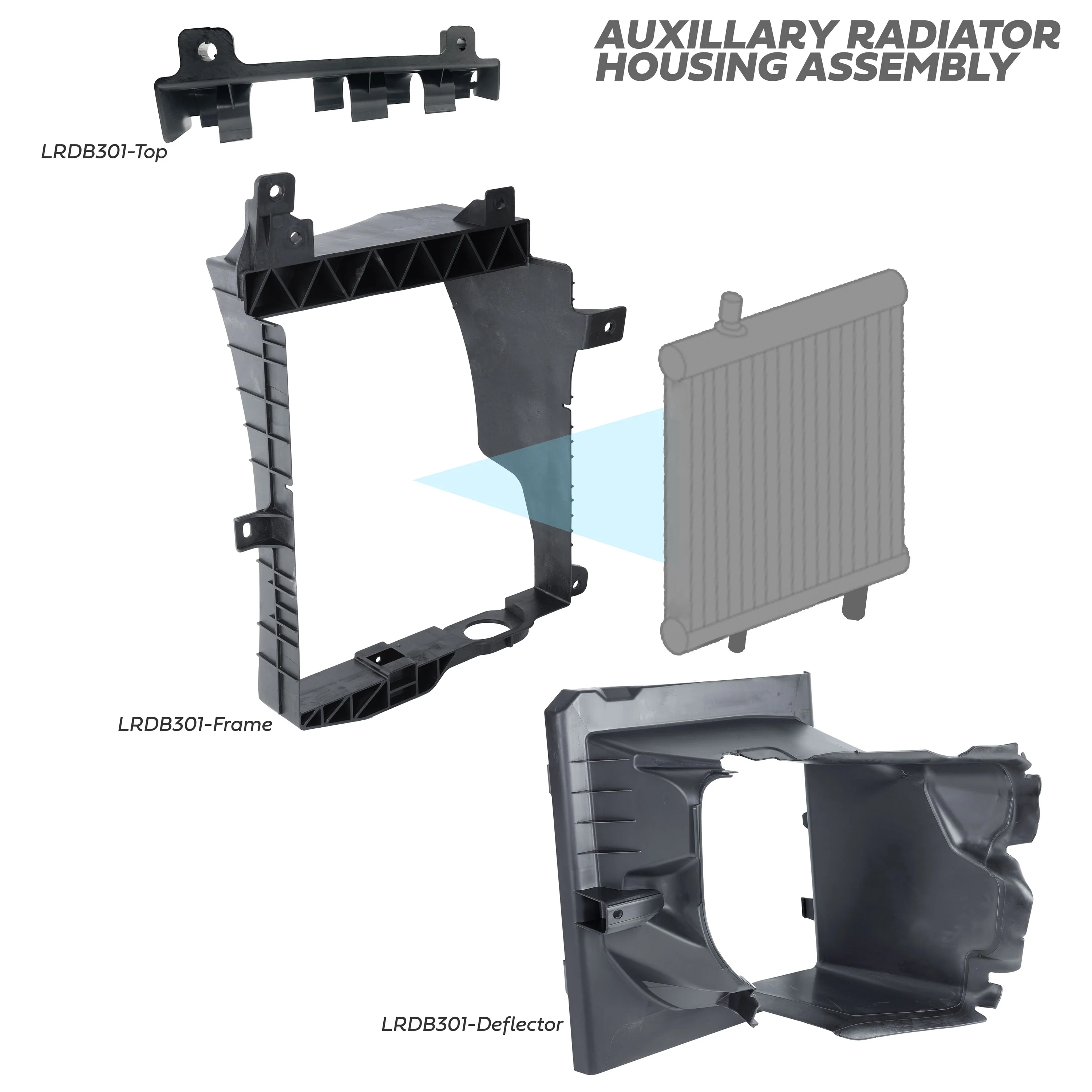 Front Bumper Air Deflector Radiator Bracket for Land Rover Defender L663 - Right - Image 8