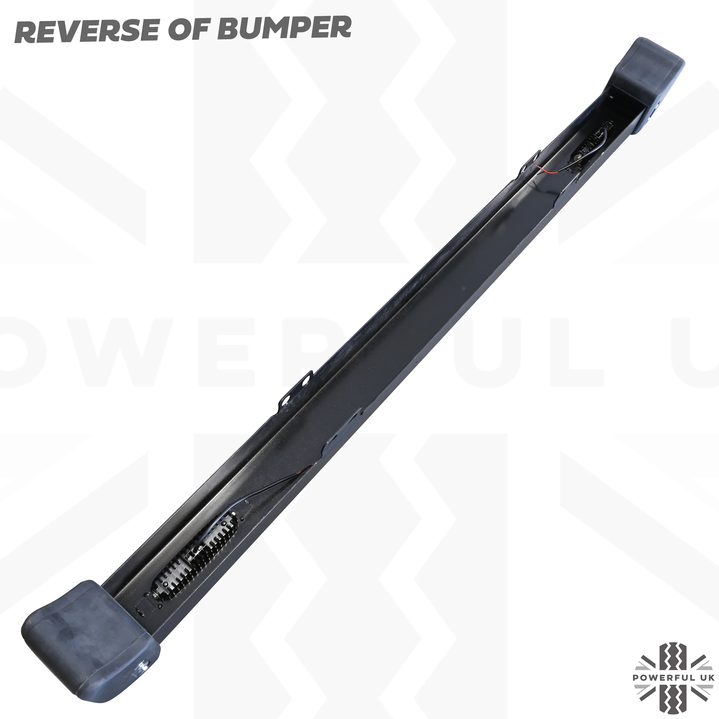 Front Bumper - Black with Rectangular DRL's - for Land Rover Defender - Image 4