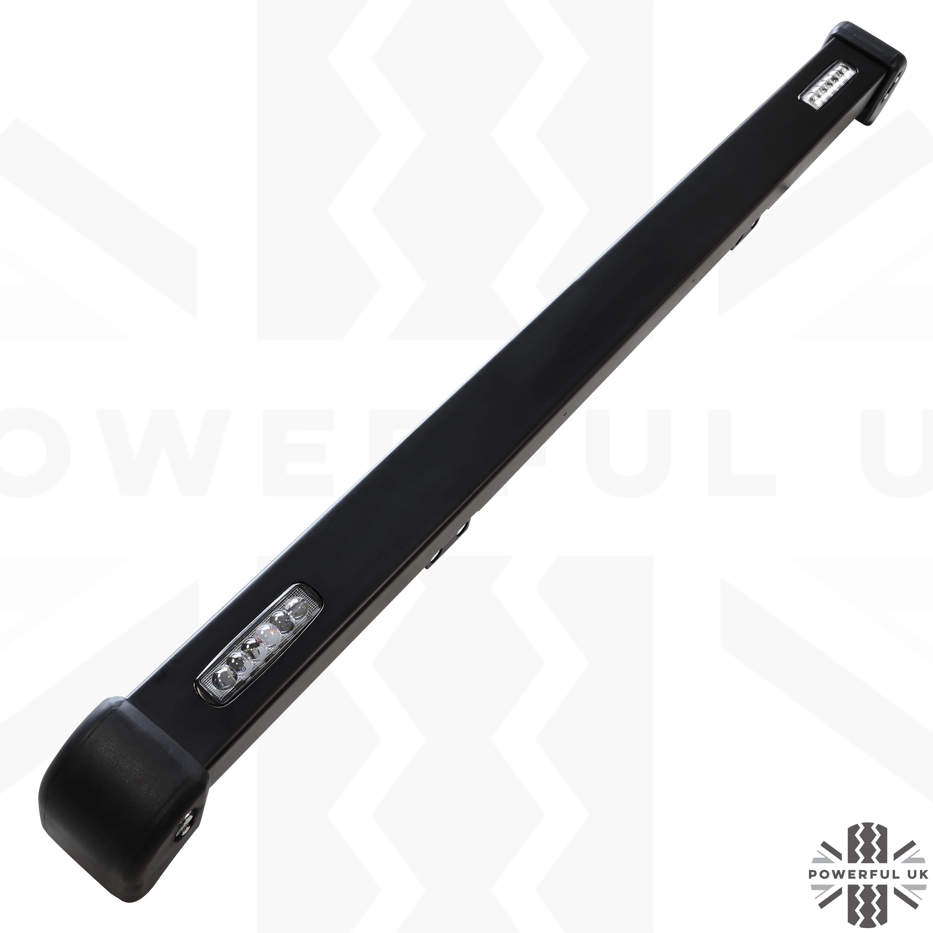 Front Bumper - Black with Rectangular DRL's - for Land Rover Defender - Image 5