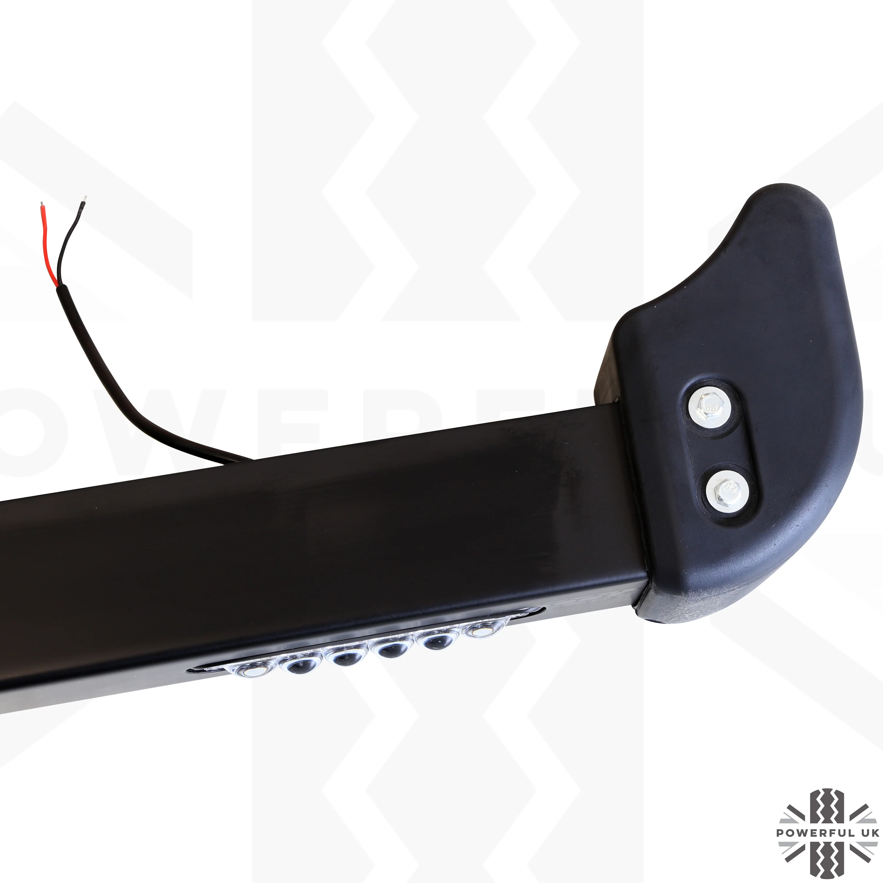 Front Bumper - Black with Rectangular DRL's - for Land Rover Defender - Image 7