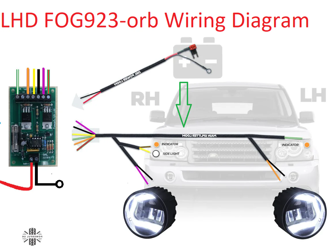 Front Bumper fog & DRL 2 in 1 LED lamps for Land Rover Discovery 4 - Image 10